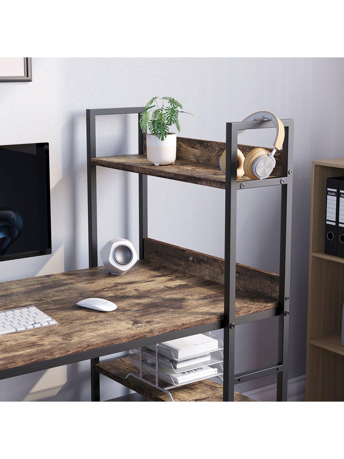  image of vida-designs-brooklyn-desk-with-3-shelves