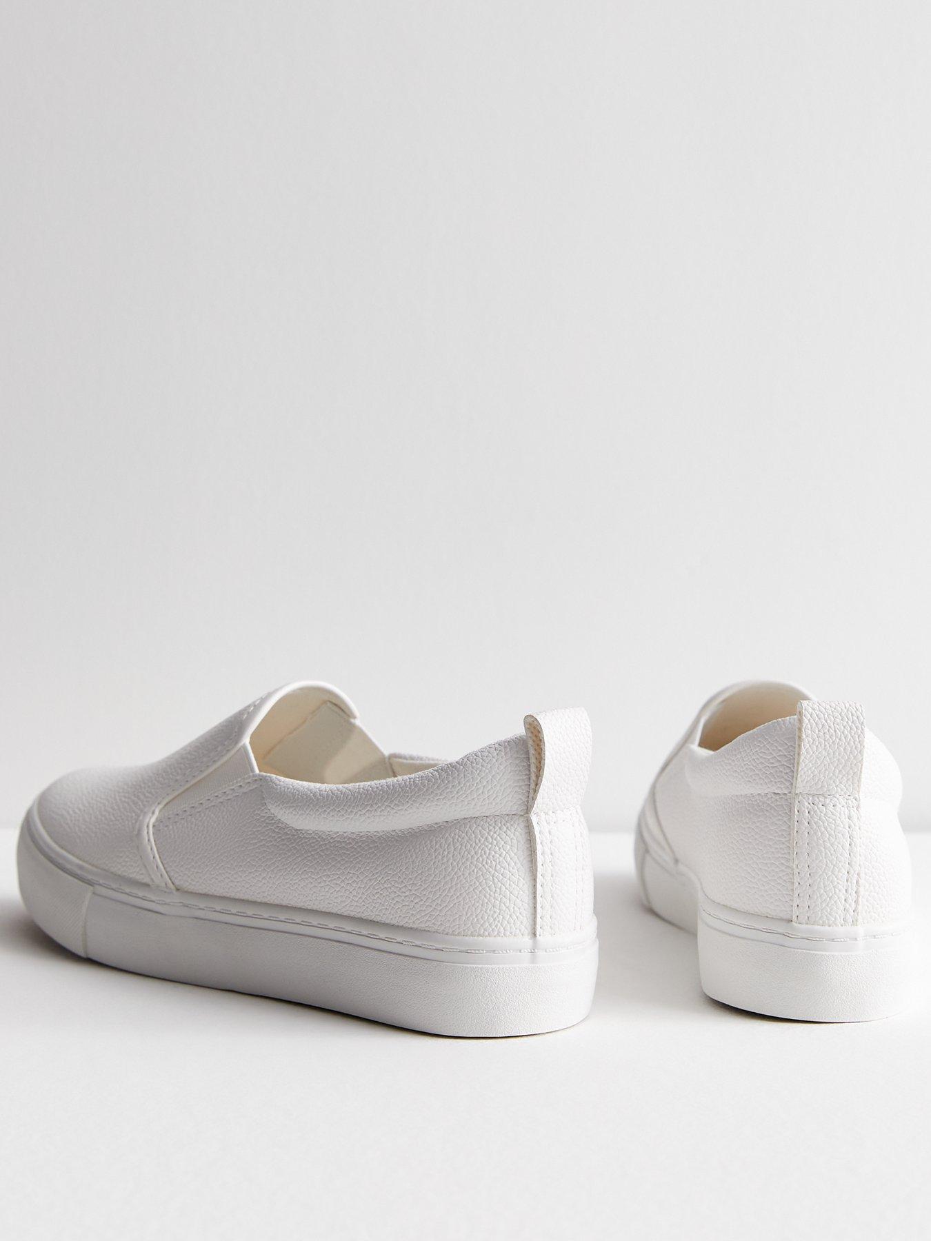 New look slip on trainers online