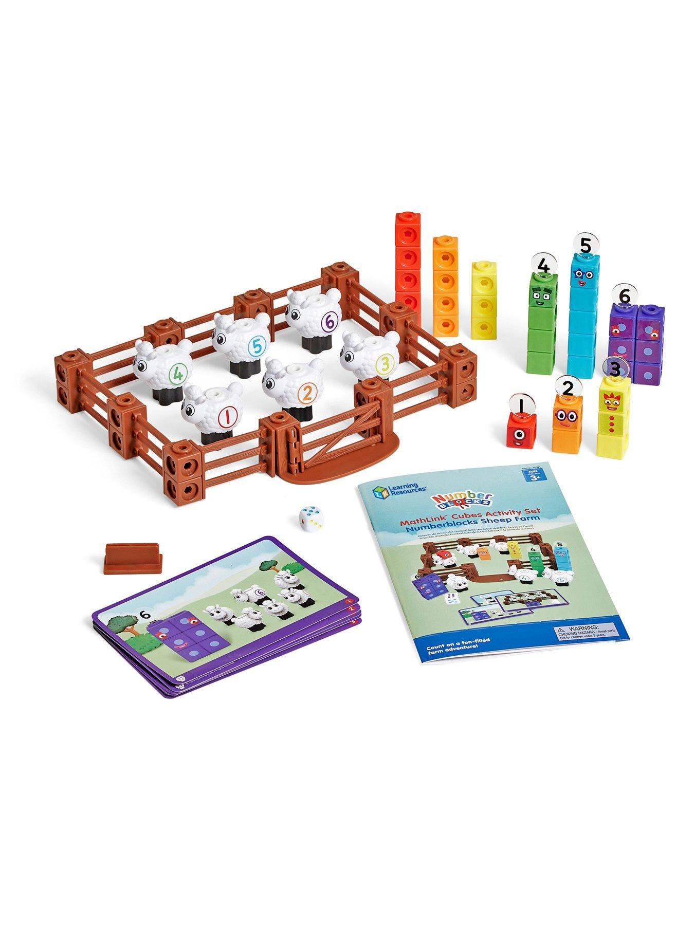  image of learning-resources-mathlink-cubes-numberblocks-sheep-farm-activity-set