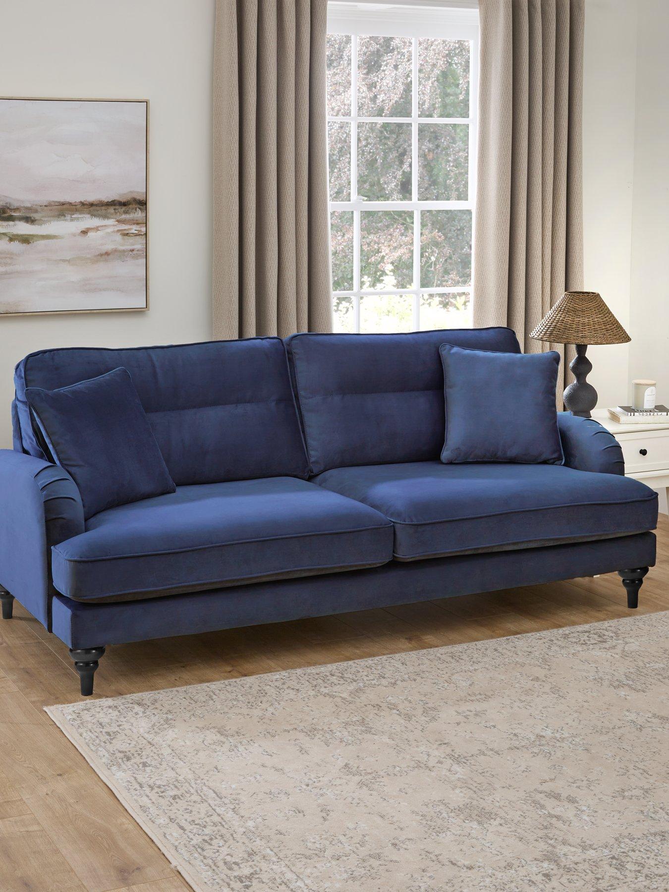 Very Home Victoria 4 Seater Sofa - Navy - FSC® Certified