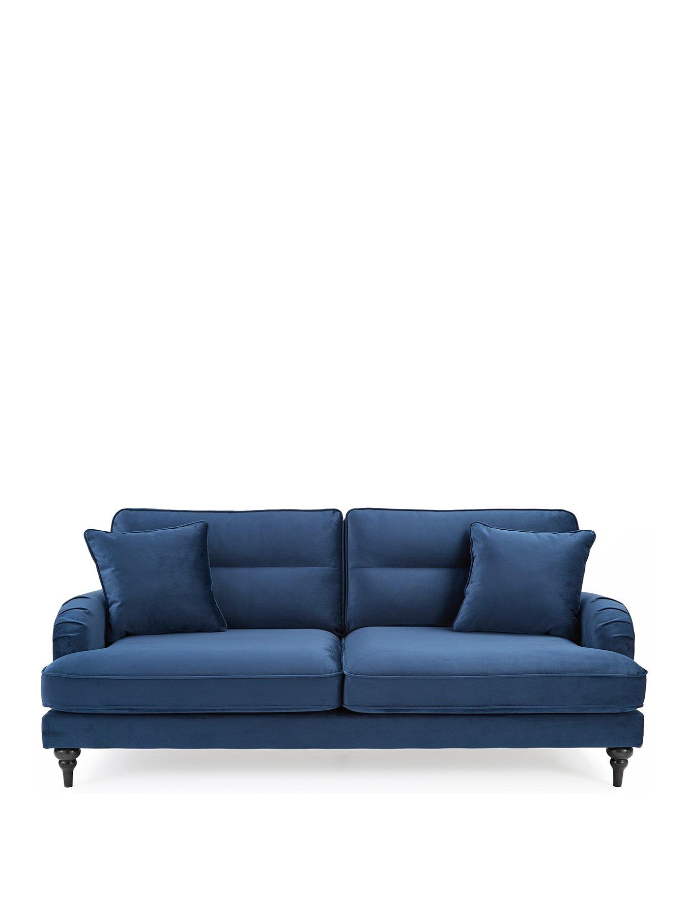 Image 2 of 7 of The Very Collection Victoria 4 Seater Sofa - Navy - FSC&reg; Certified