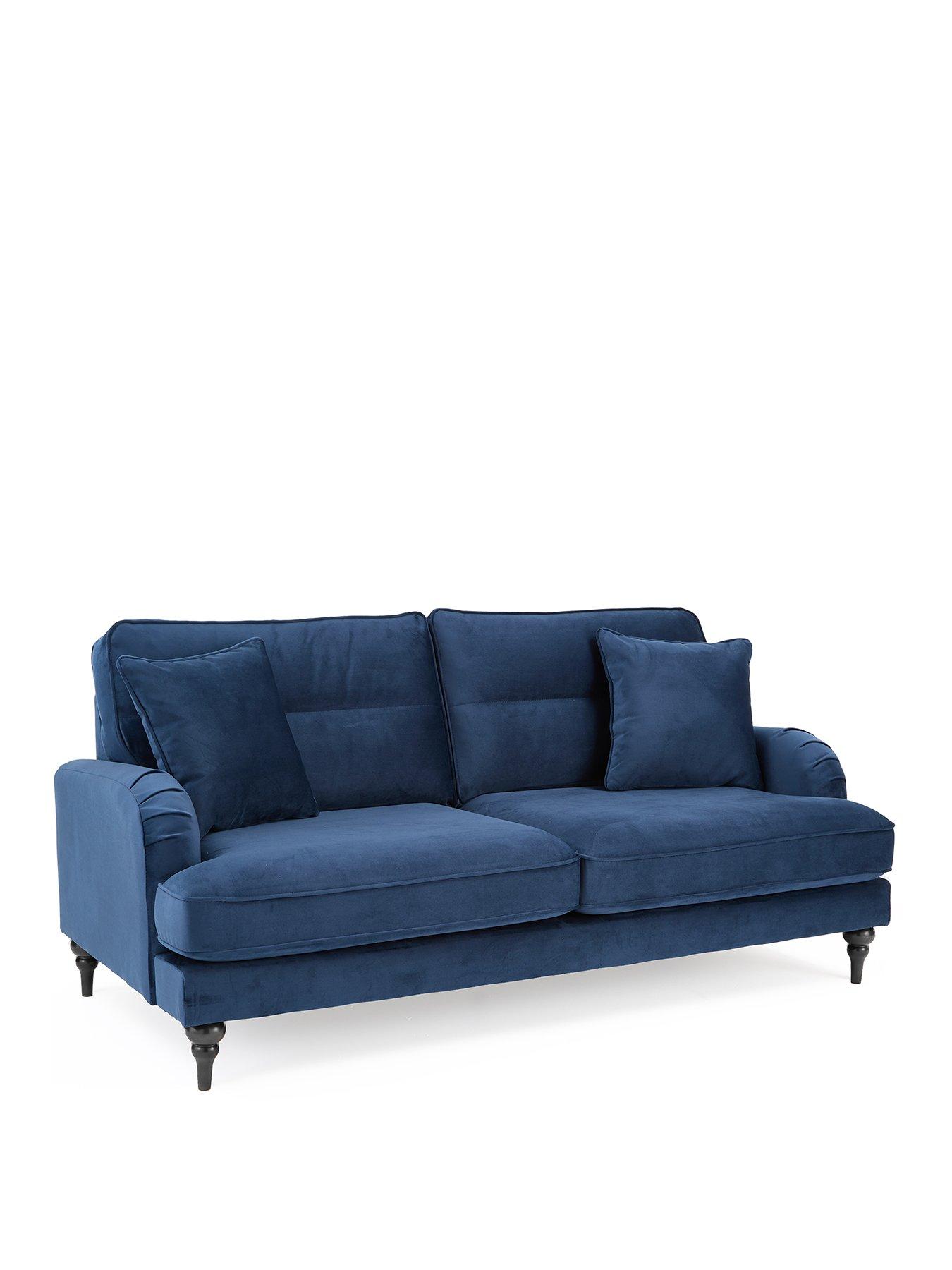 Image 3 of 7 of The Very Collection Victoria 4 Seater Sofa - Navy - FSC&reg; Certified
