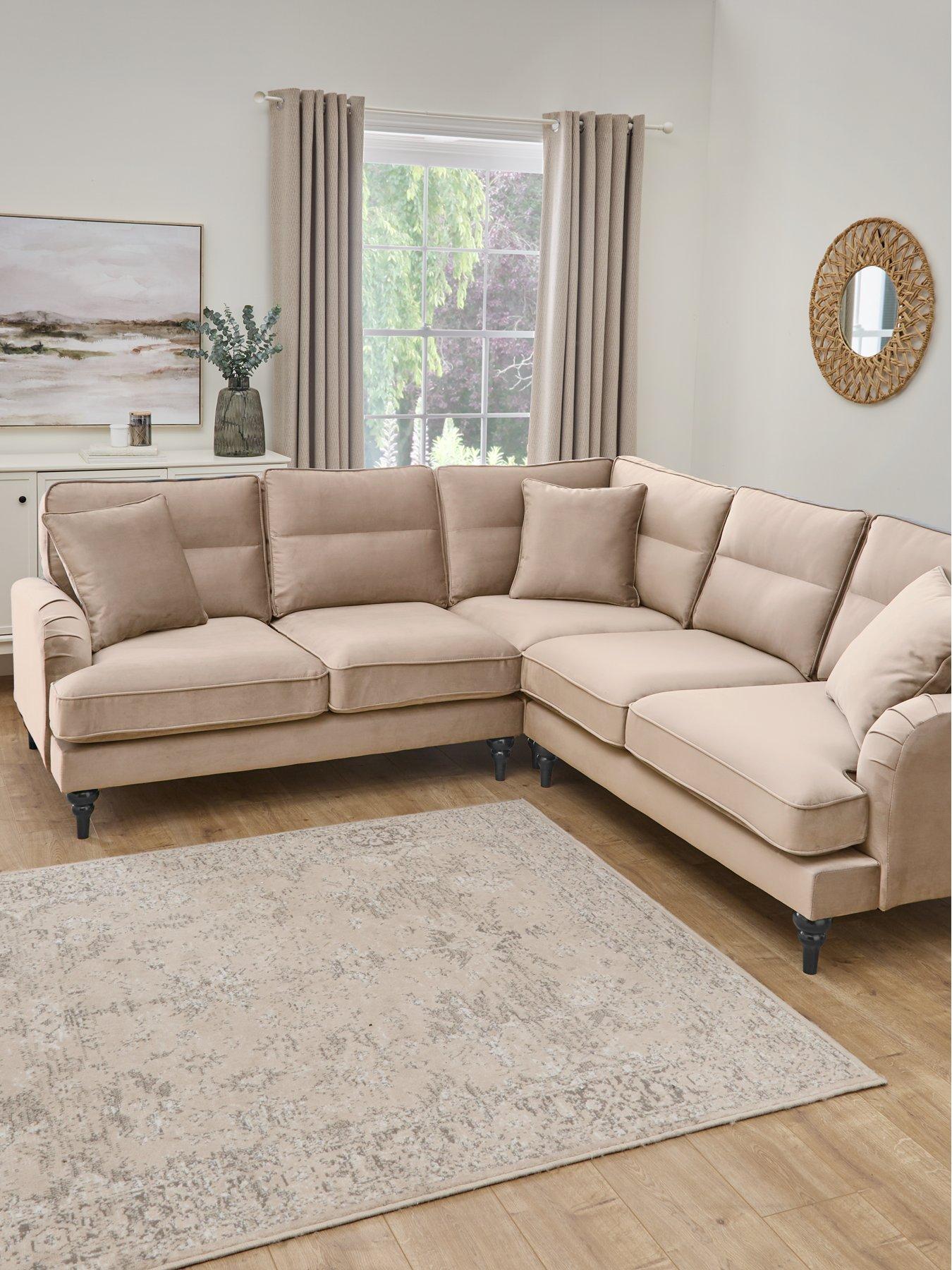 The Very Collection Victoria Fabric Corner Group Sofa - Mink - FSC® Certified