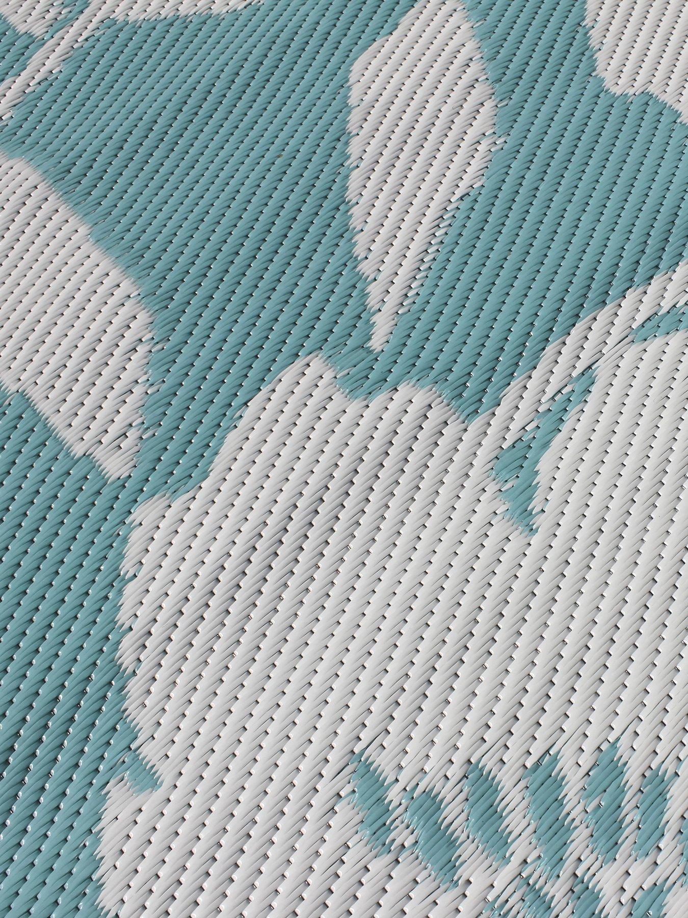  image of fusion-luna-outdoor-rug-duck-egg