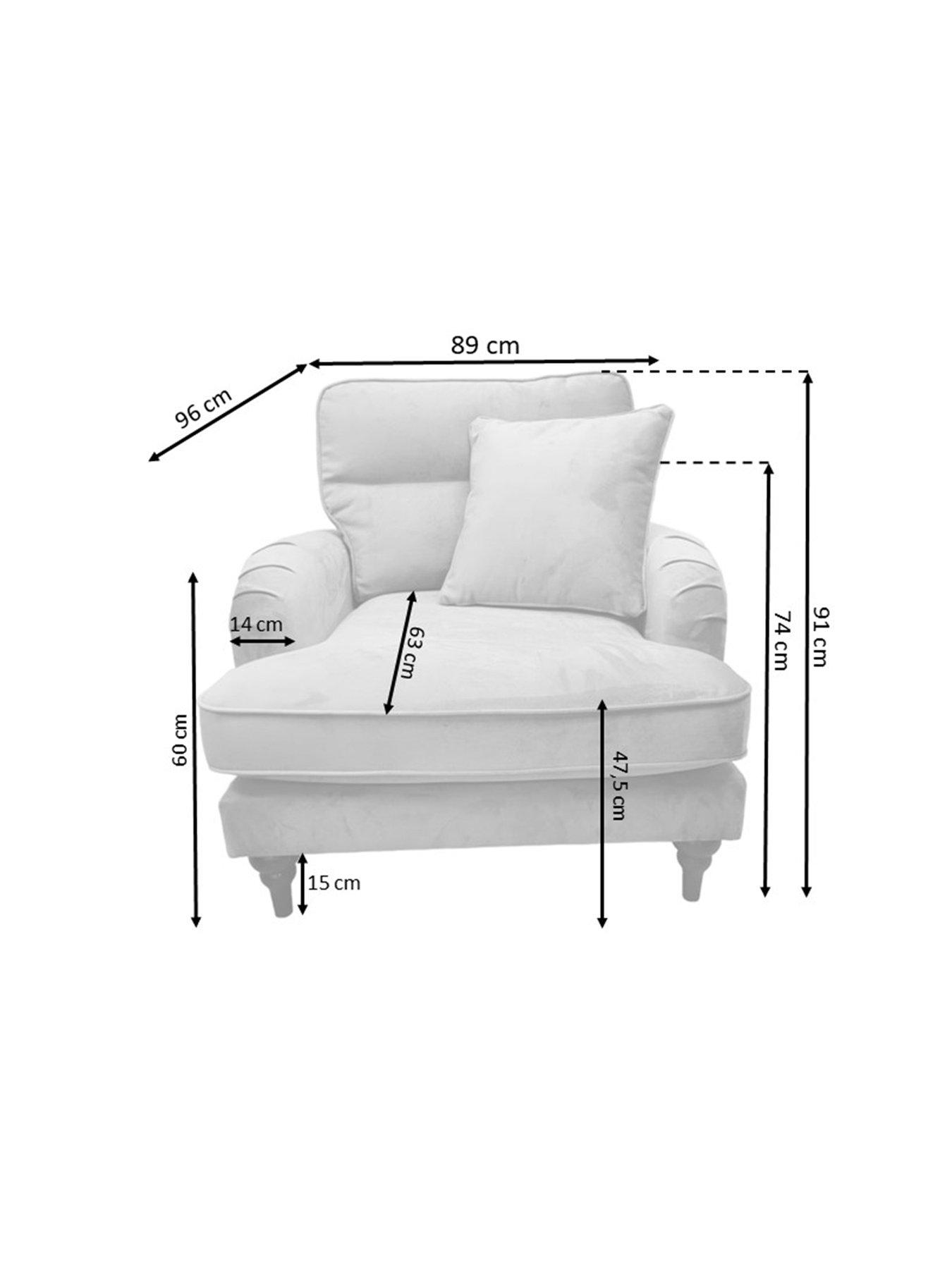 Image 6 of 7 of Very Home Victoria Fabric Armchair - Mink&nbsp;- FSC&reg; Certified