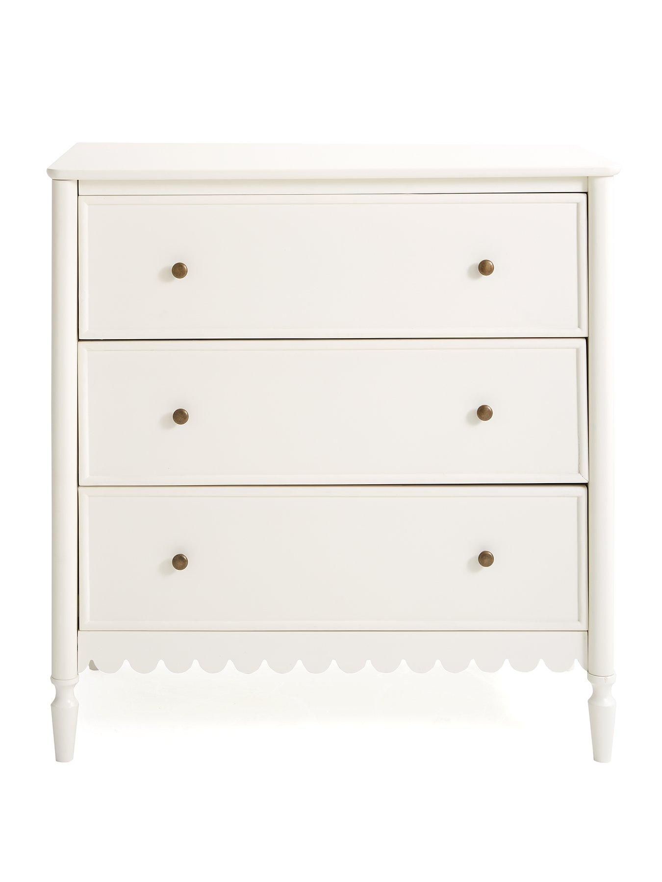 Image 2 of 7 of Very Home Scallop 3 Drawer Chest - White&nbsp;- FSC Certified