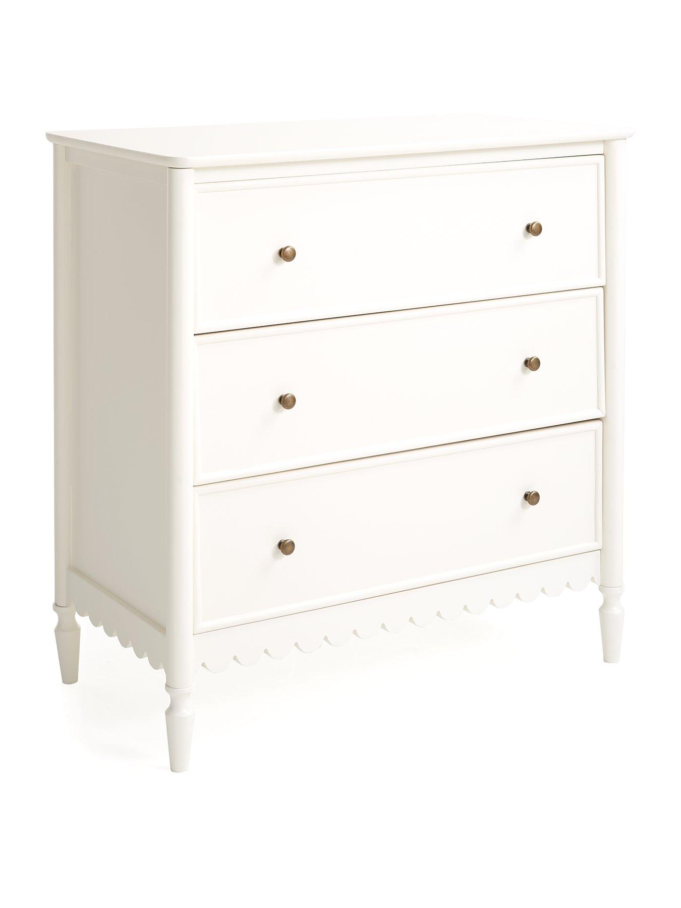  image of very-home-scallop-3-drawer-chest-whitenbsp--fsc-certified