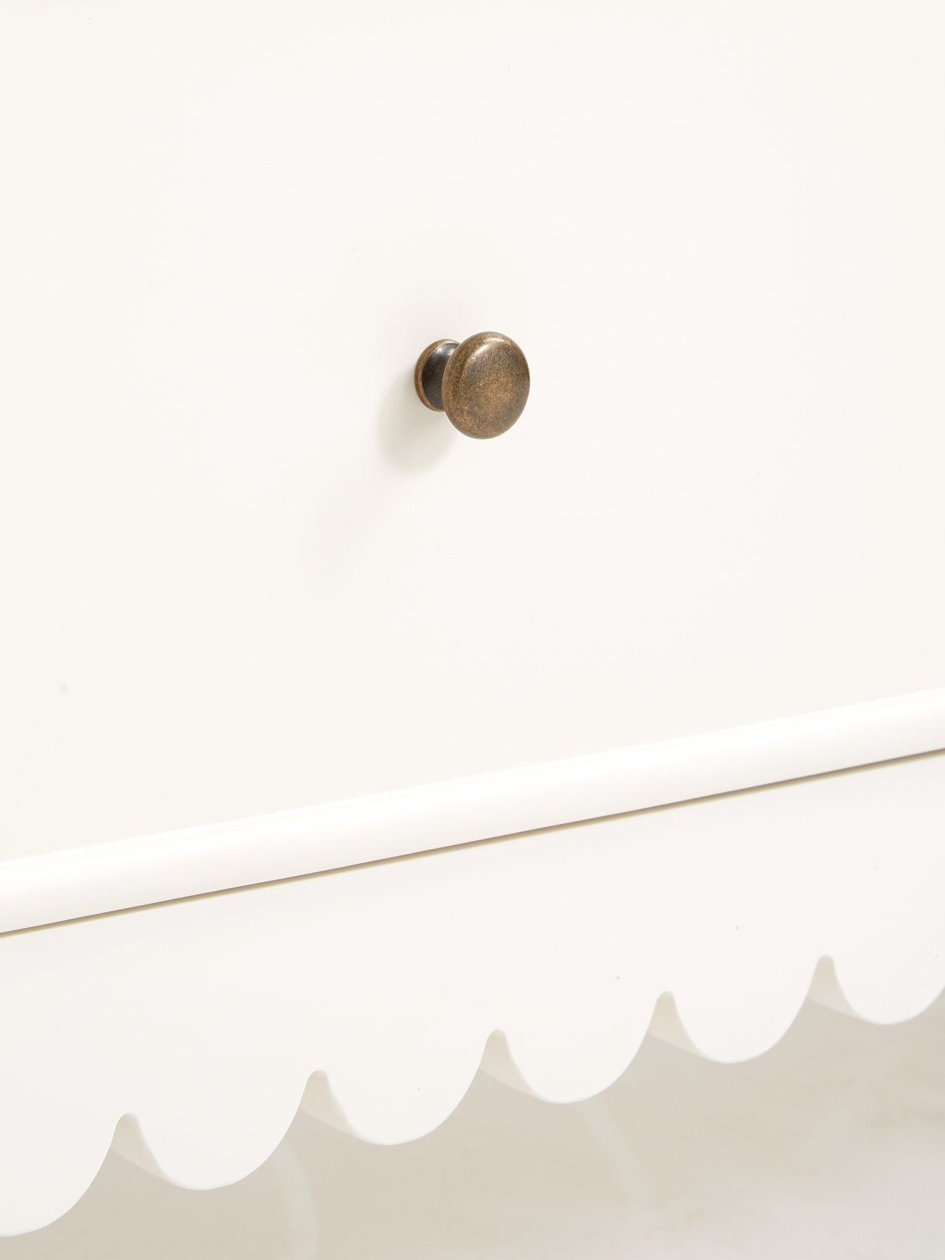 Image 7 of 7 of Very Home Scallop 3 Drawer Chest - White&nbsp;- FSC Certified