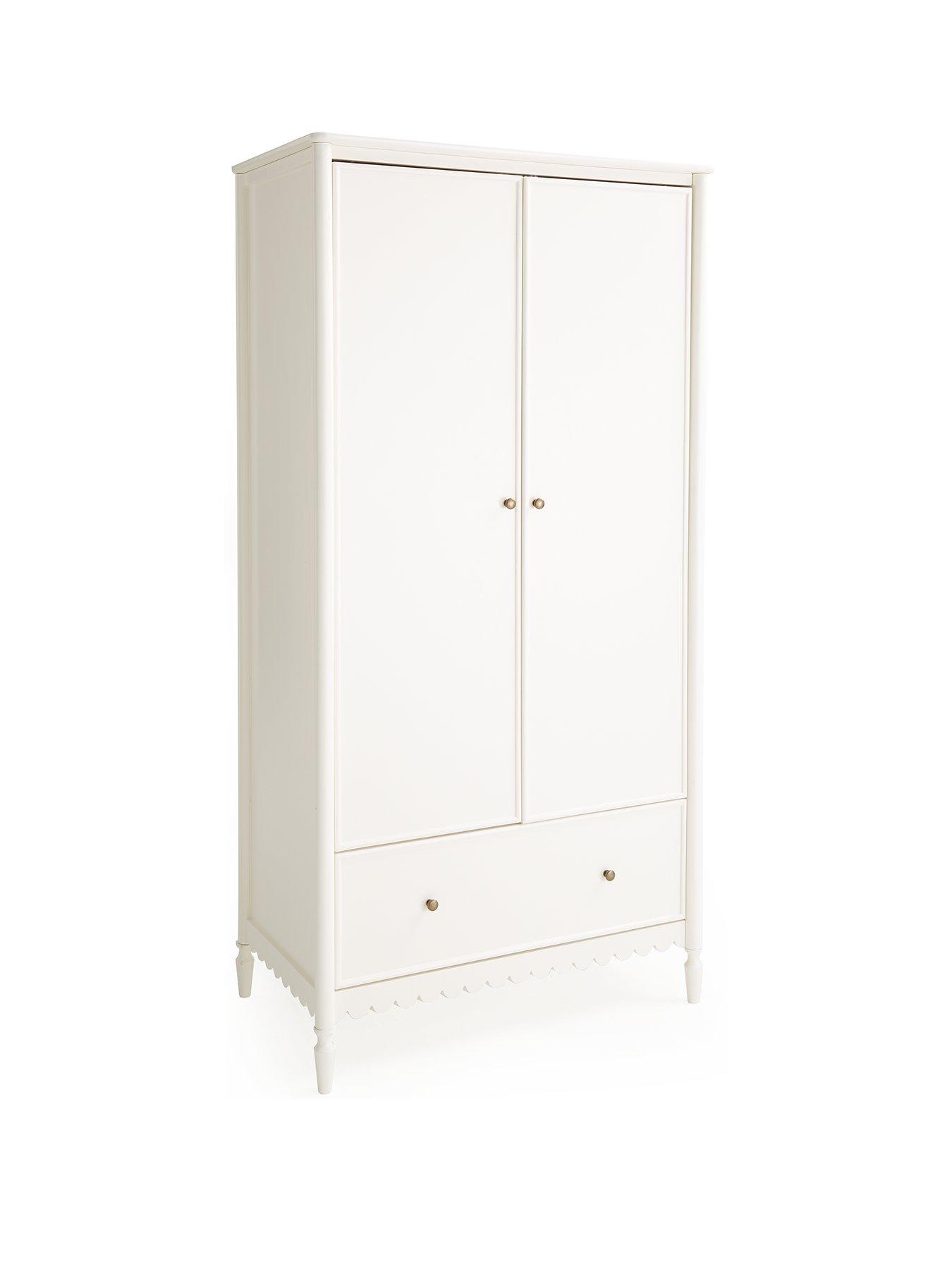 Image 3 of 5 of Very Home Scallop 2 Door, 2 Drawer Wardrobe - White&nbsp;- FSC Certified