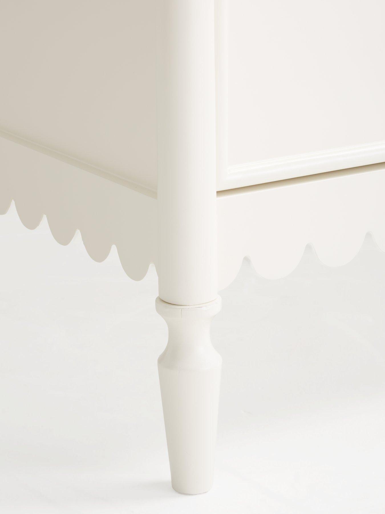 Image 4 of 5 of Very Home Scallop 2 Door, 2 Drawer Wardrobe - White&nbsp;- FSC Certified