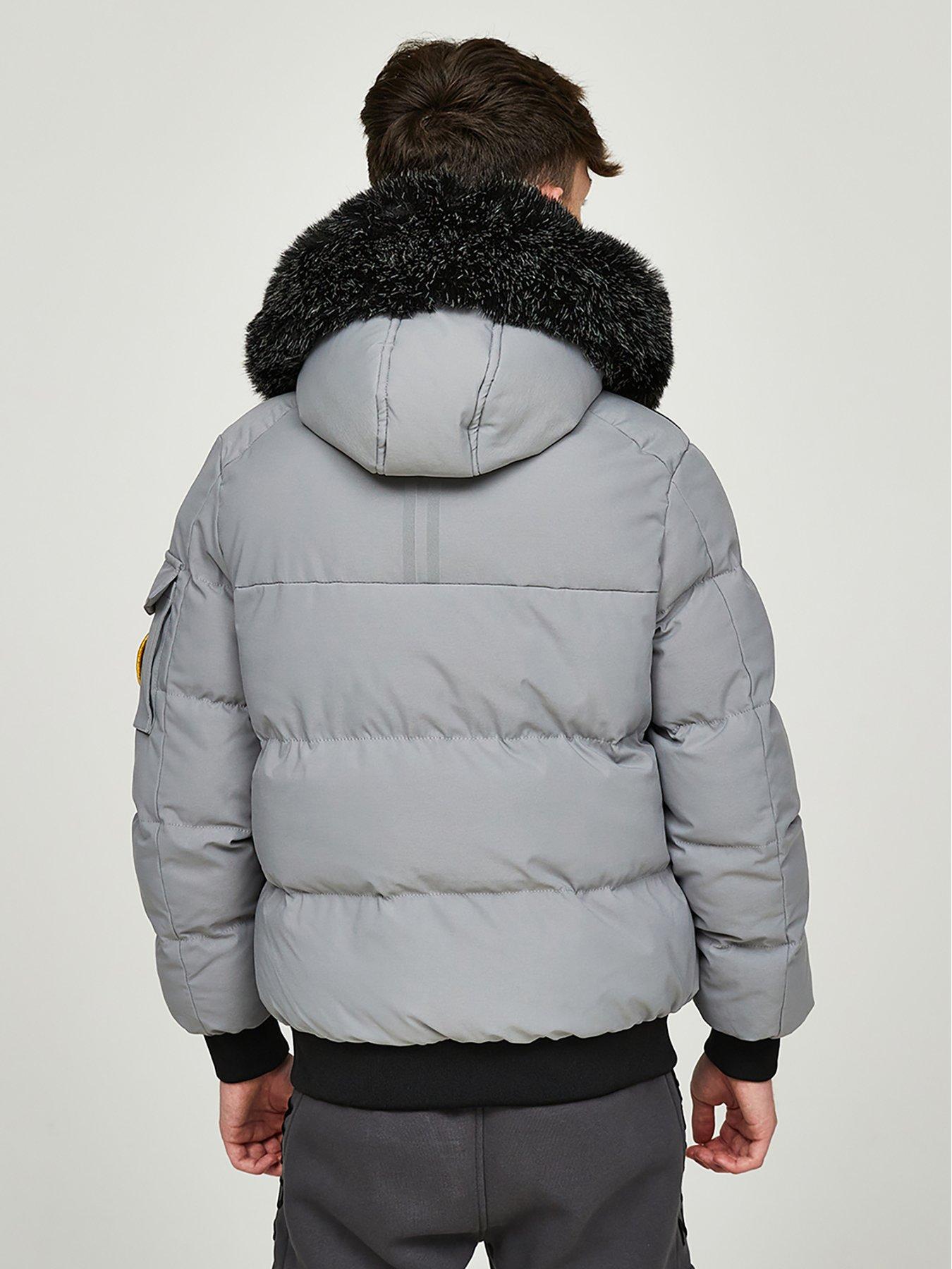 Zavetti Canada Junior Paranetti Bomber Jacket - Grey | Littlewoods