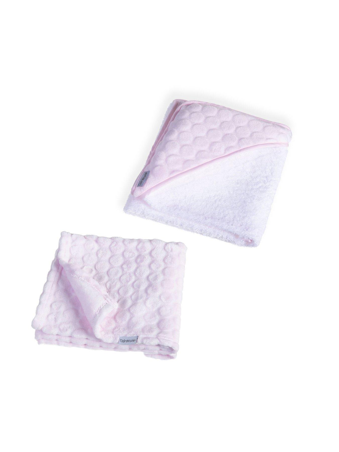 undefined Marshmallow Blanket and Hooded Towel 2 Pack Bundle- Blue