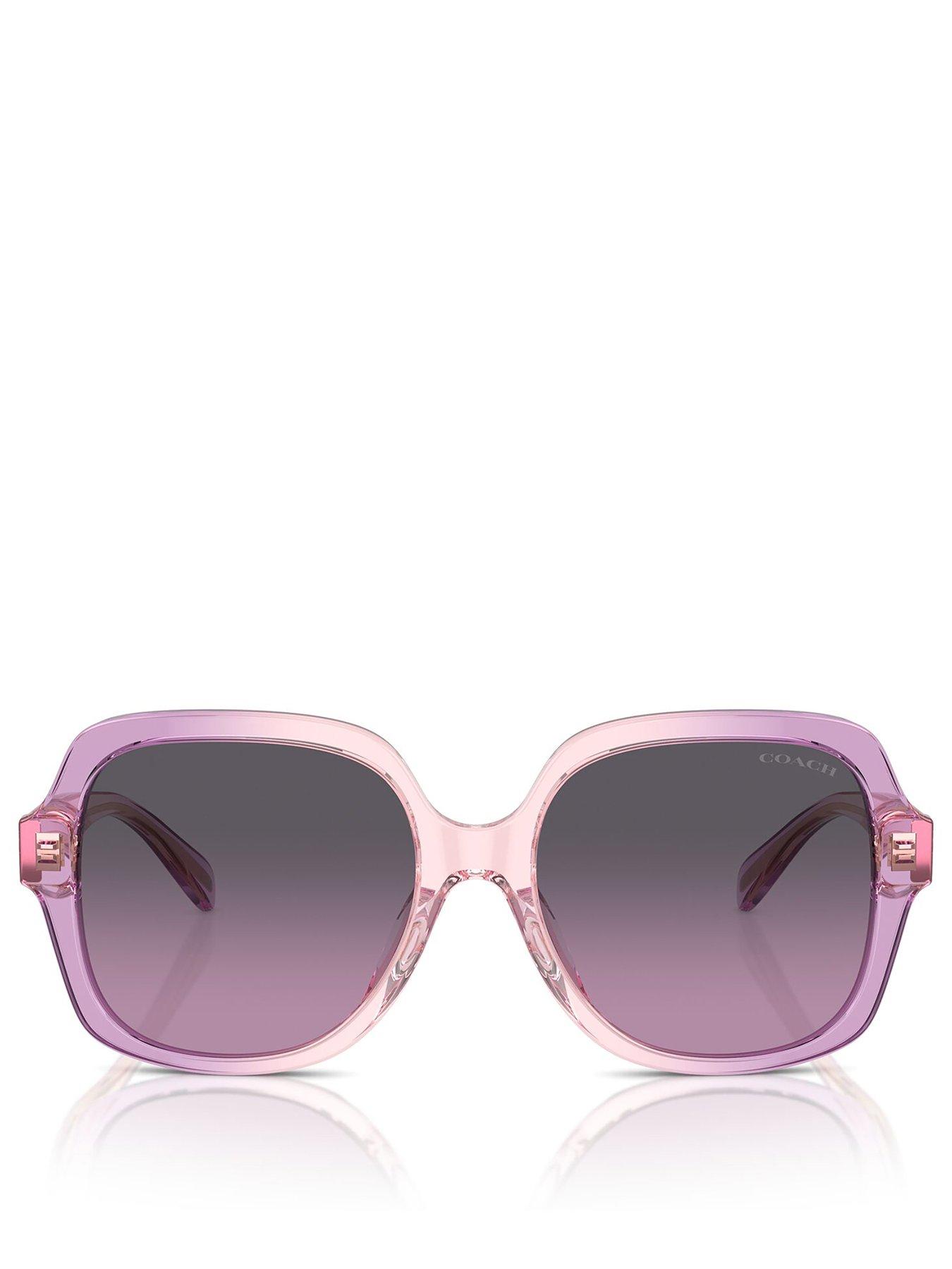 Image 3 of 4 of COACH Square Sunglasses - Pink