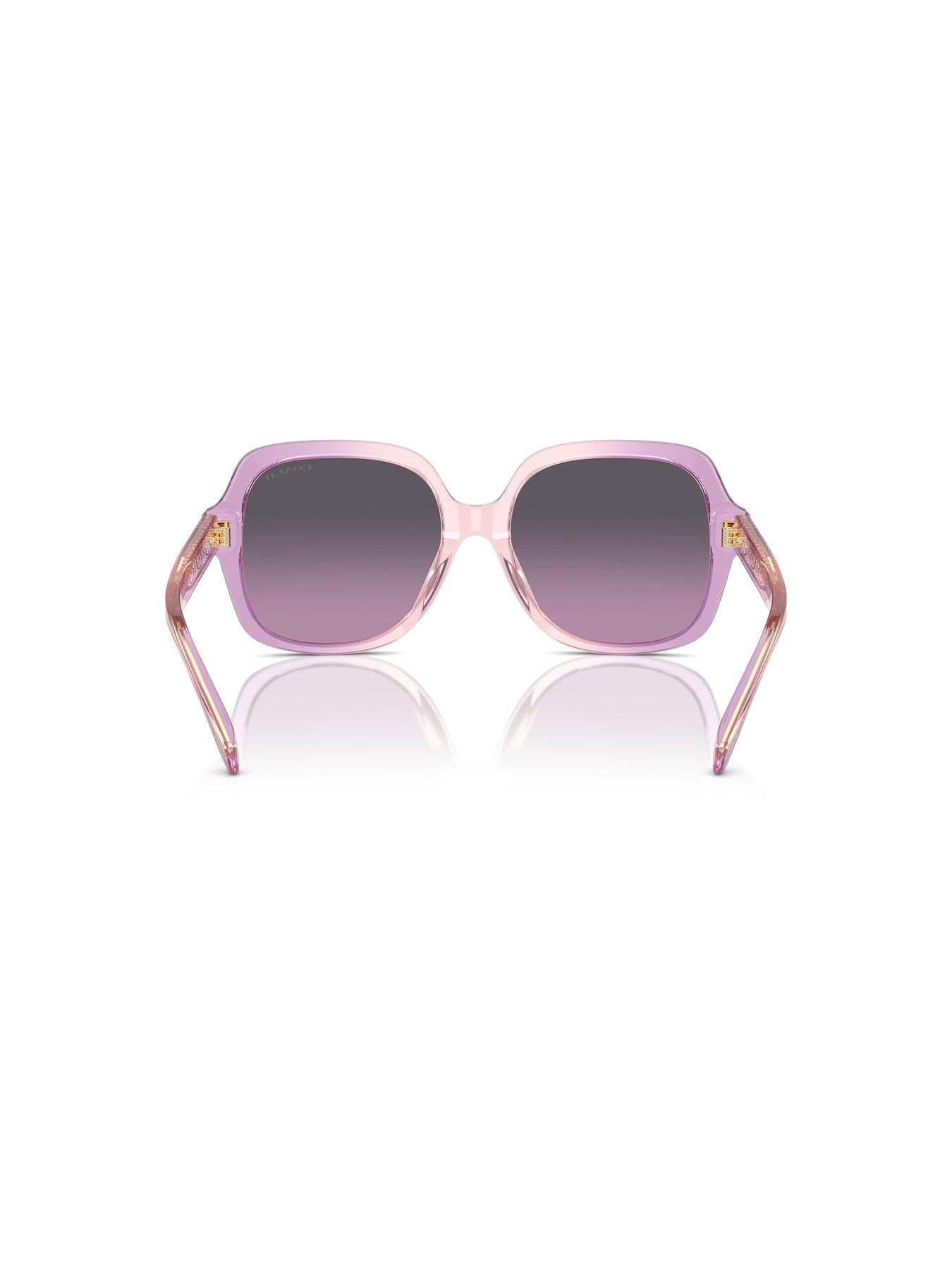Image 4 of 4 of COACH Square Sunglasses - Pink