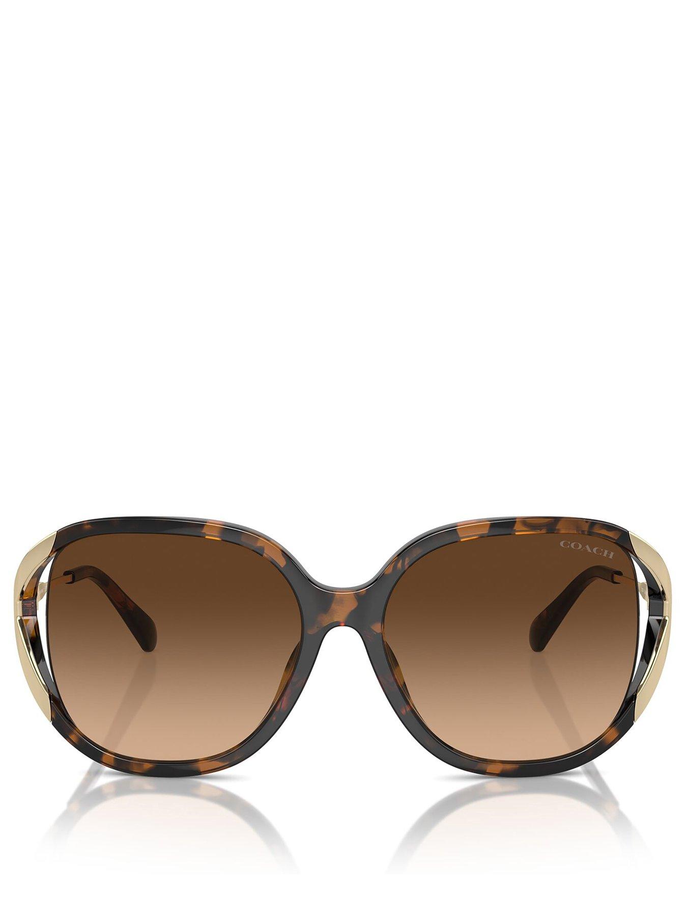 Image 3 of 4 of COACH Gradient Tint Tortoise Sunglasses - Brown