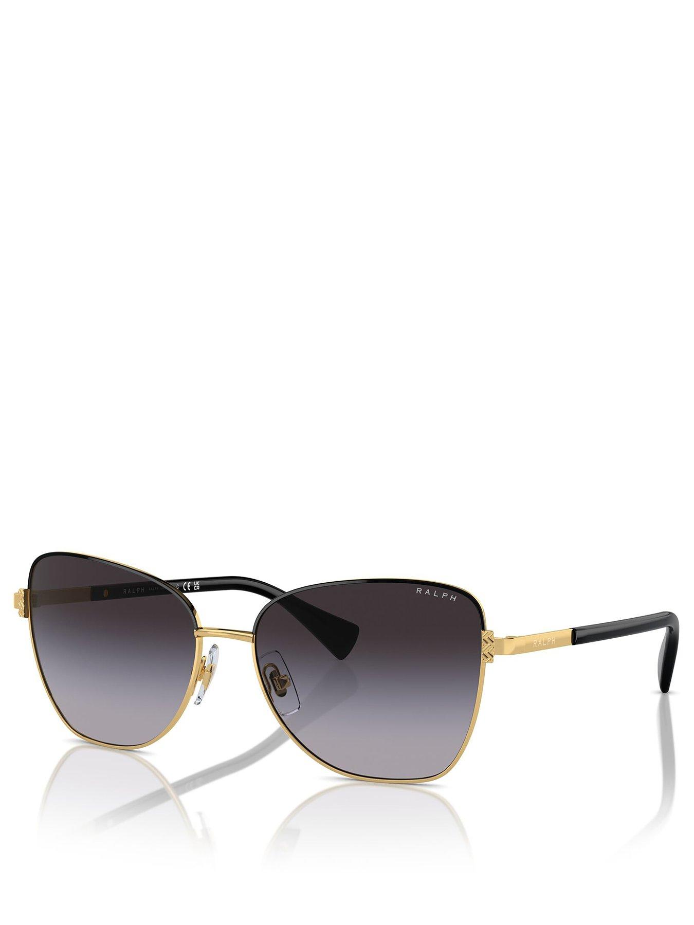 Image 1 of 4 of Ralph Butterfly Sunglasses - Gold