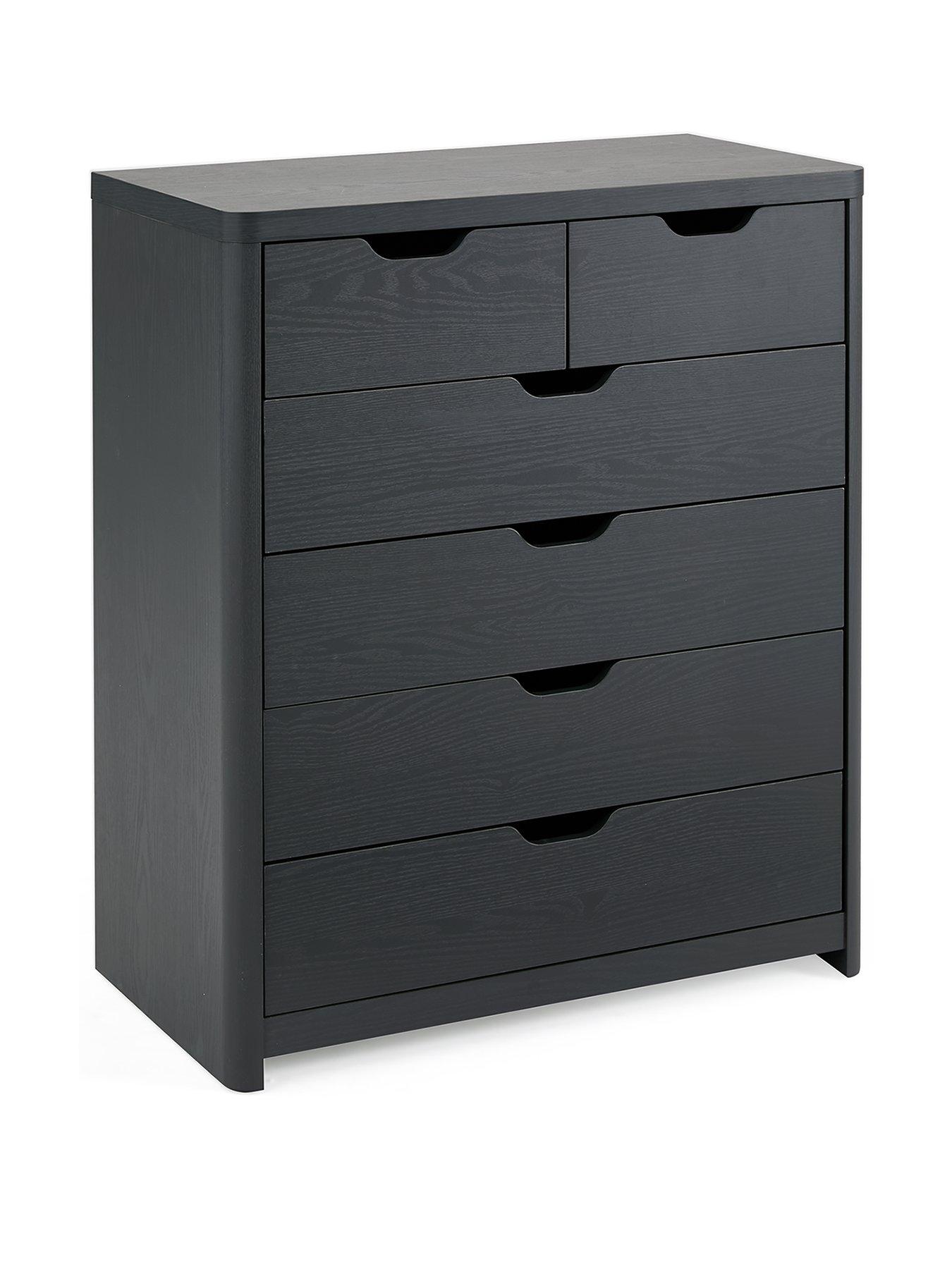 Image 3 of 6 of Very Home Aspen 4&nbsp;+&nbsp;2 Drawer Chest - Dark Grey Oak Effect