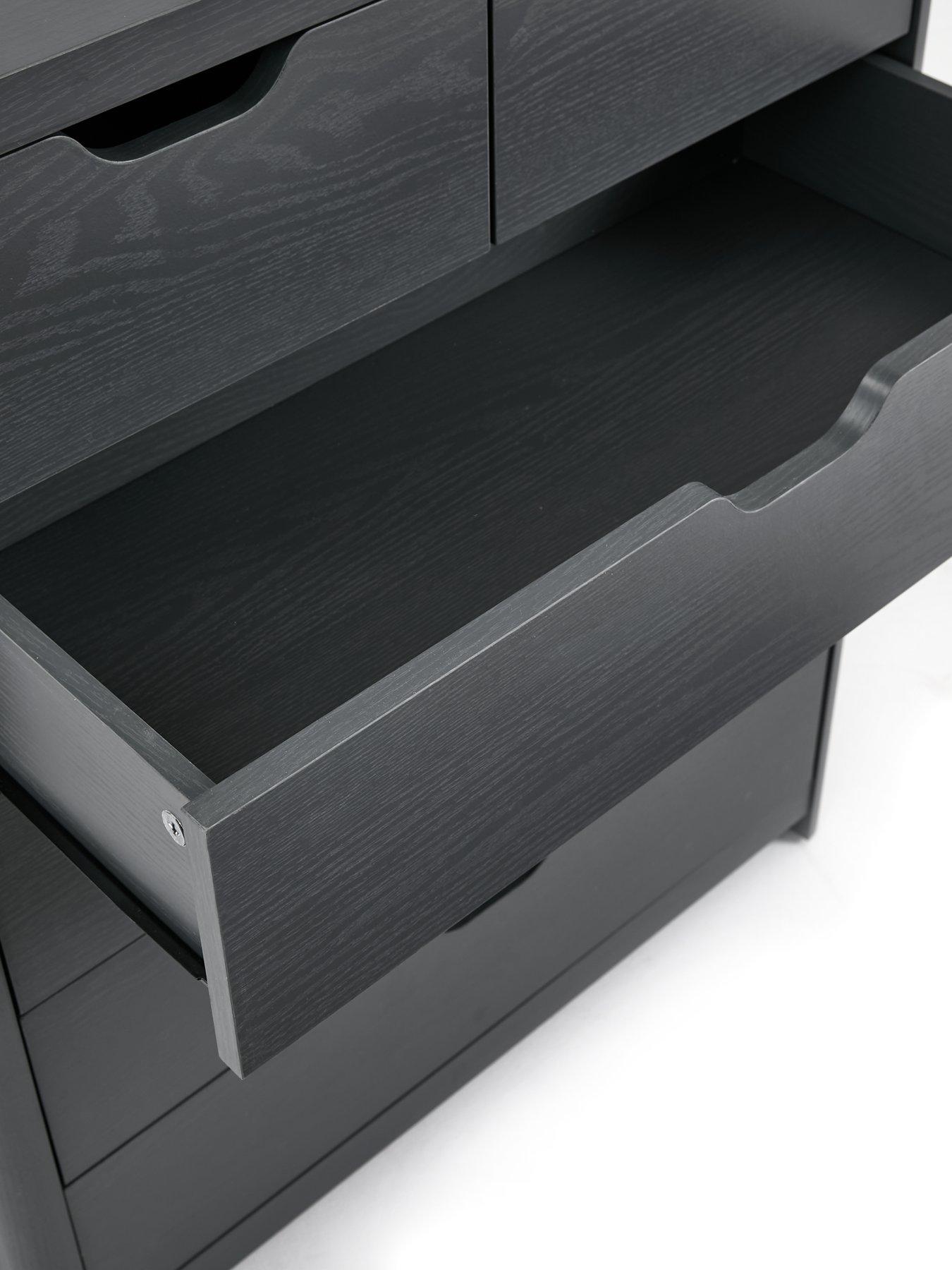 Image 6 of 6 of Very Home Aspen 4&nbsp;+&nbsp;2 Drawer Chest - Dark Grey Oak Effect