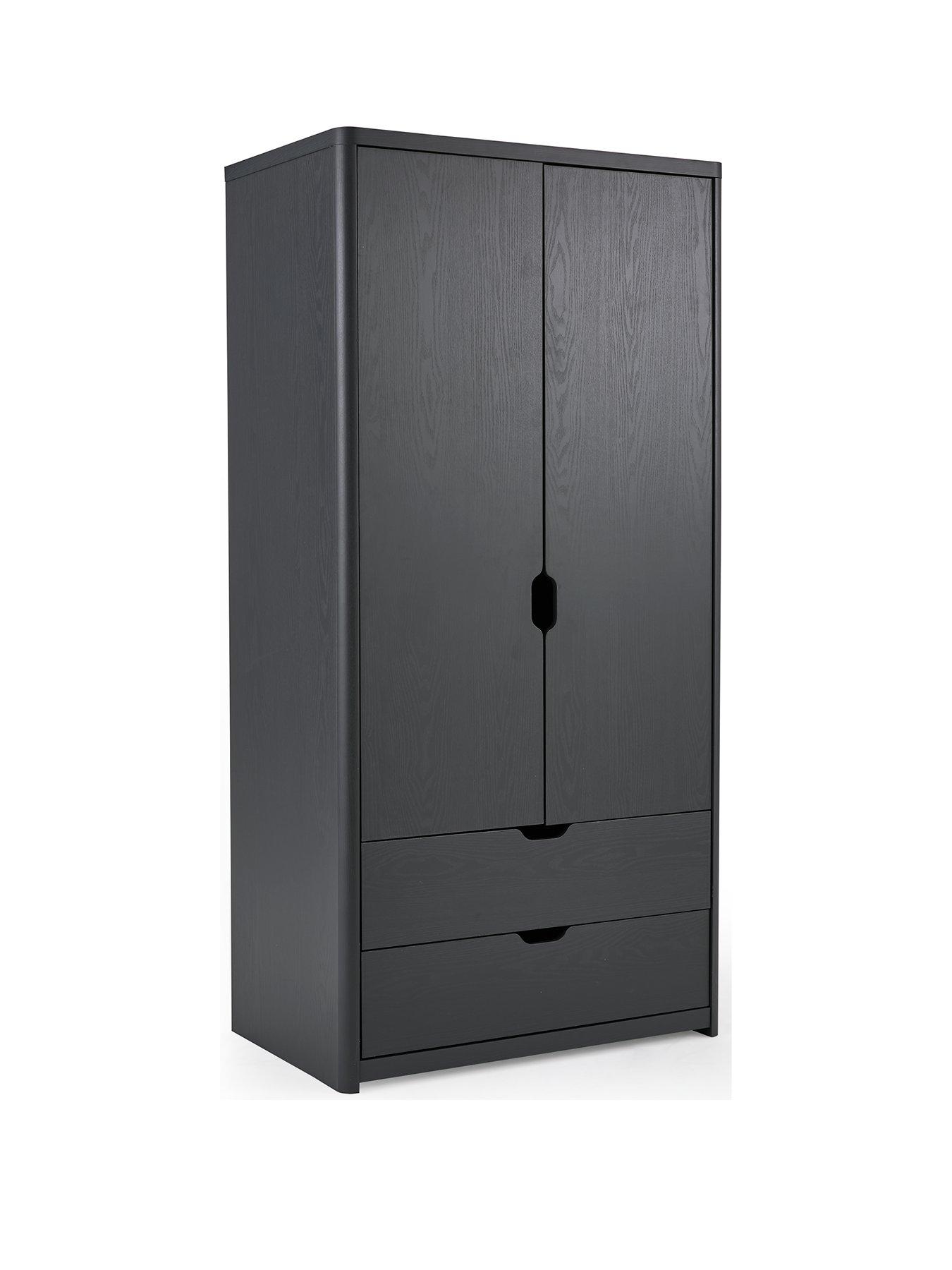 Image 3 of 6 of The Very Collection Aspen 2 Door,&nbsp;2 Drawer Wardrobe - Dark Grey Oak Effect