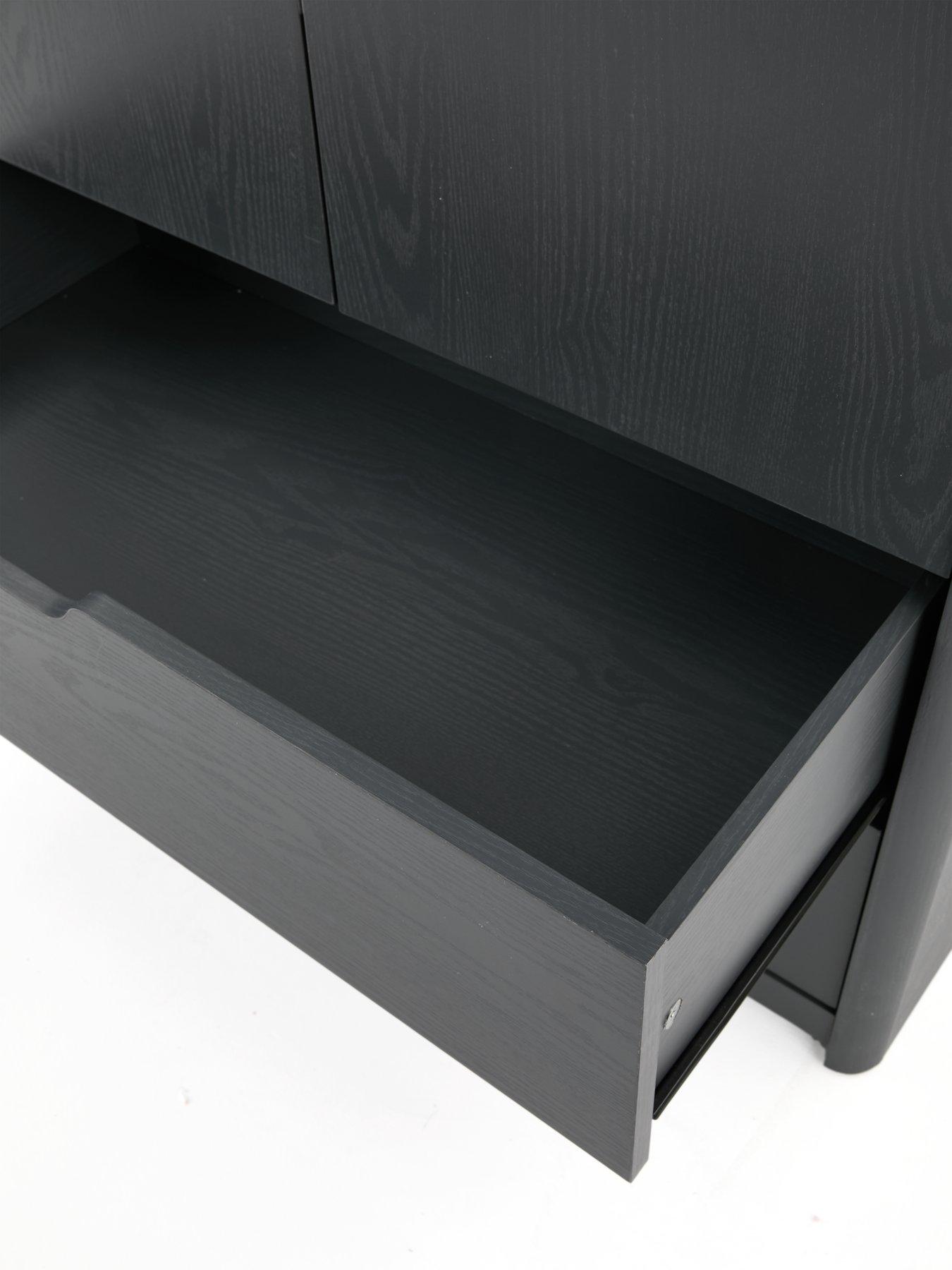 Image 6 of 6 of The Very Collection Aspen 2 Door,&nbsp;2 Drawer Wardrobe - Dark Grey Oak Effect