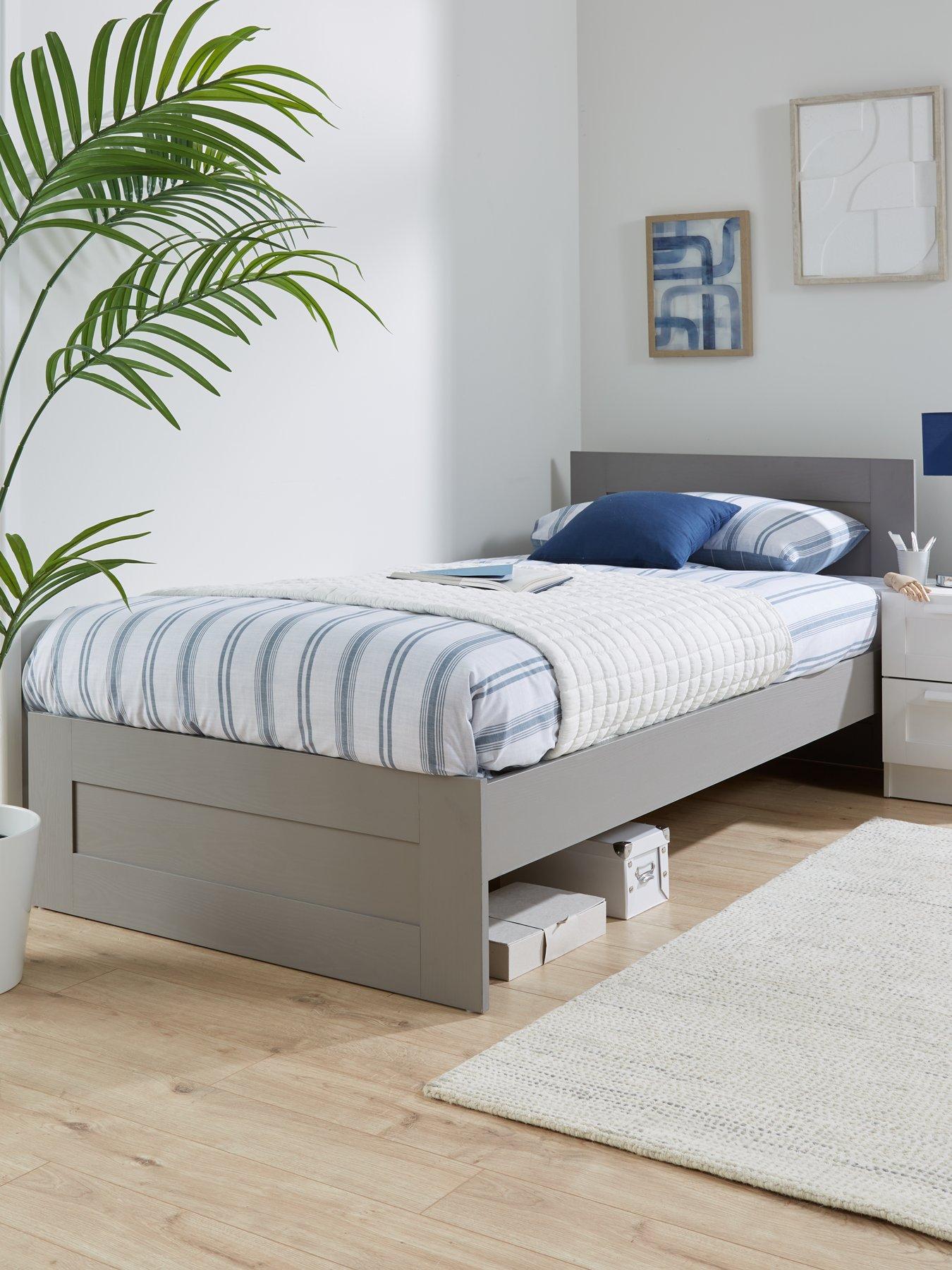 Very Home Taryn Kids Single Bed with Mattress Options (Buy  &  SAVE!) - Grey