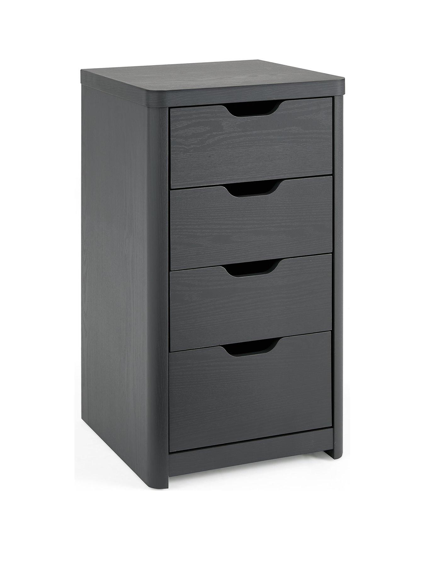 Image 3 of 6 of The Very Collection Aspen Children's&nbsp;Slim 4 Drawer Chest - Dark Grey Oak Effect
