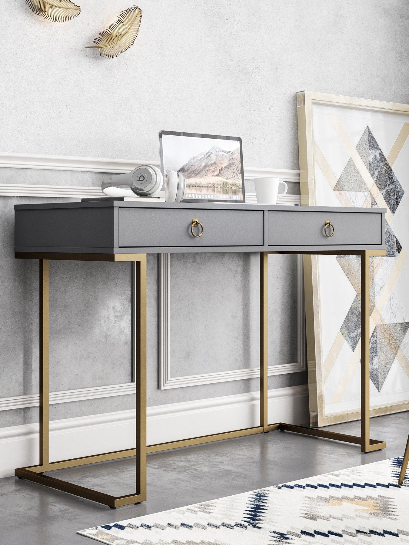 front image of cosmoliving-by-cosmopolitan-camila-writing-desk