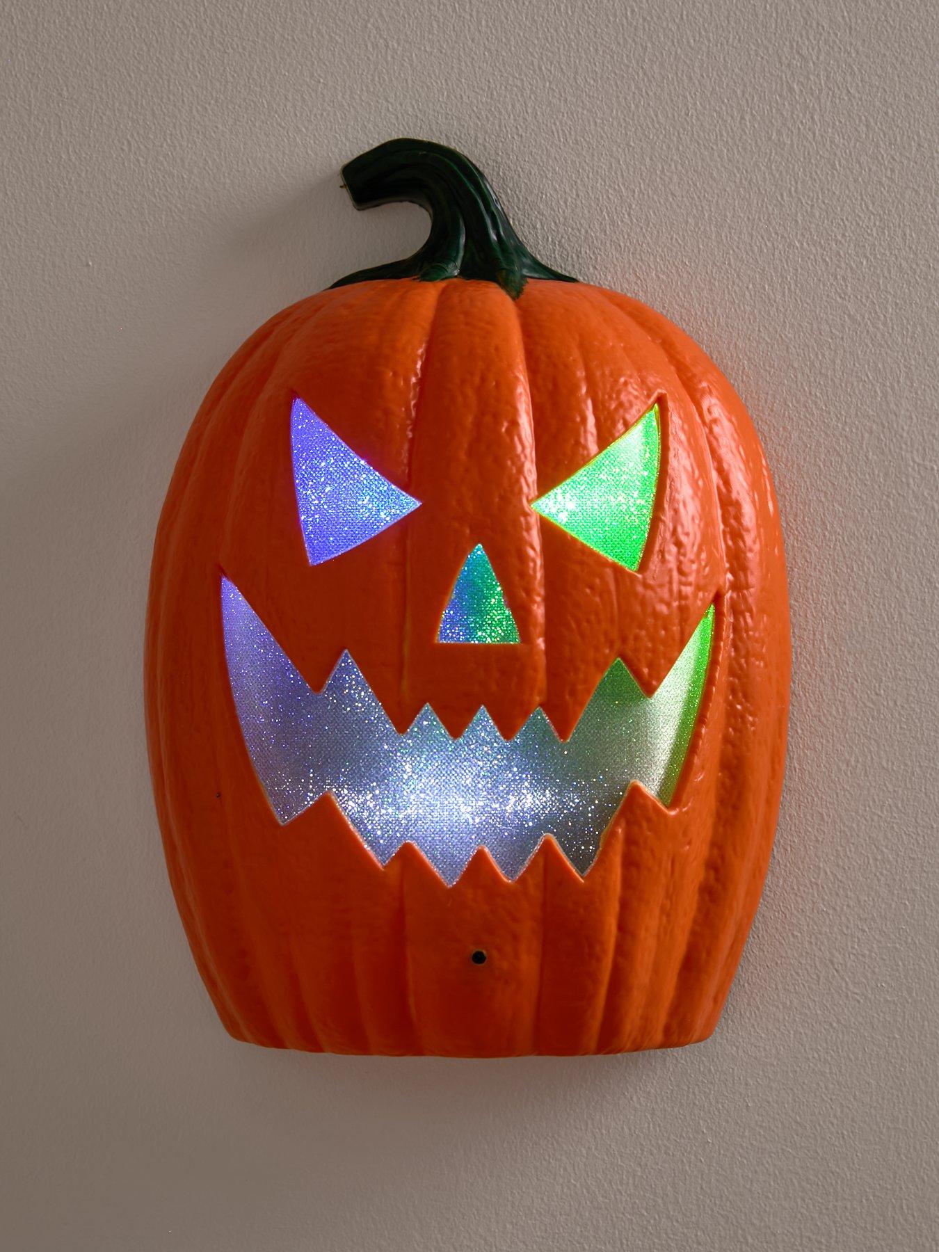 Image 2 of 6 of Smart Halloween Motion Activated&nbsp;Evil Laughing Lit&nbsp;Pumpkin&nbsp;Decoration