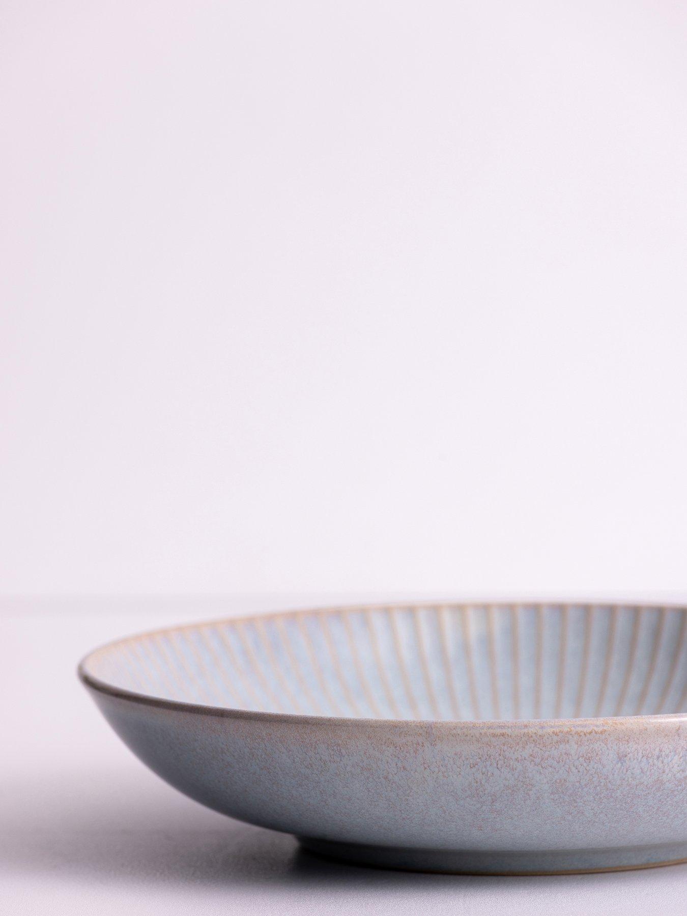 Mason Cash Reactive Linear Set of 4 Pasta Bowls – Grey