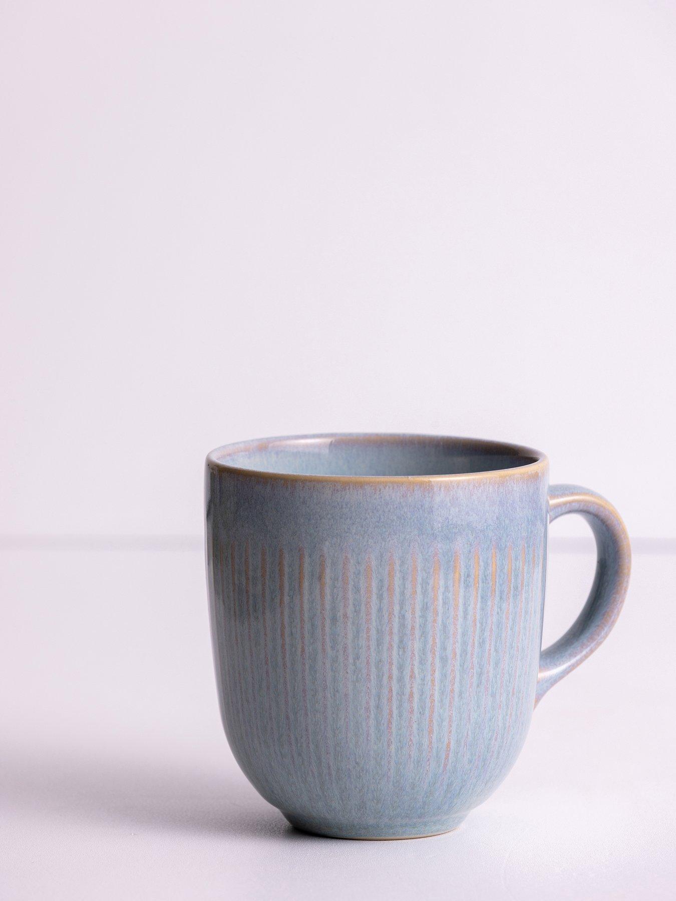 Mason Cash Reactive Linear Set of 4 Mugs – Grey