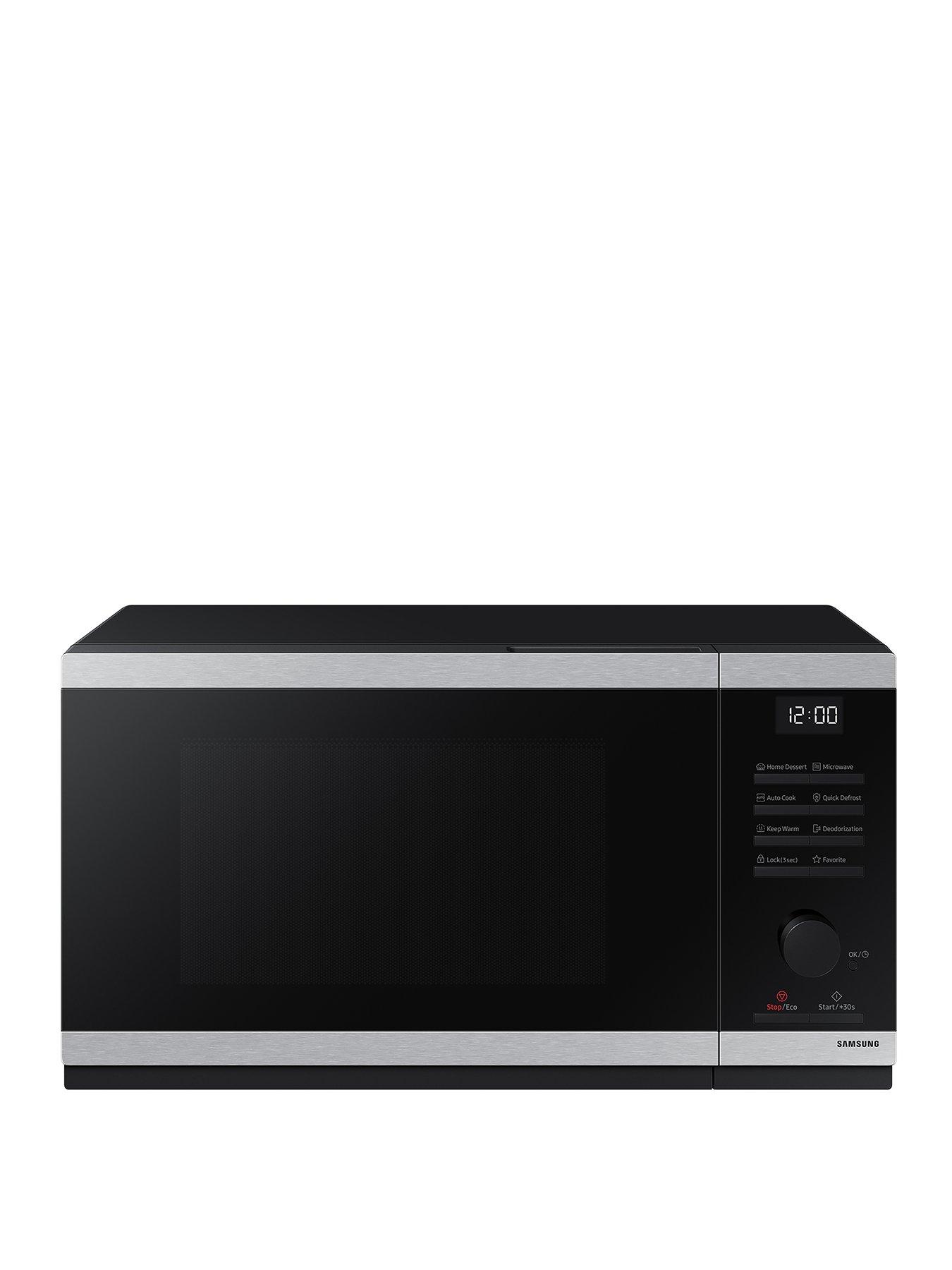 front image of samsung-ms23dg4504ate3-23-litre-solo-microwave-stainless-steel