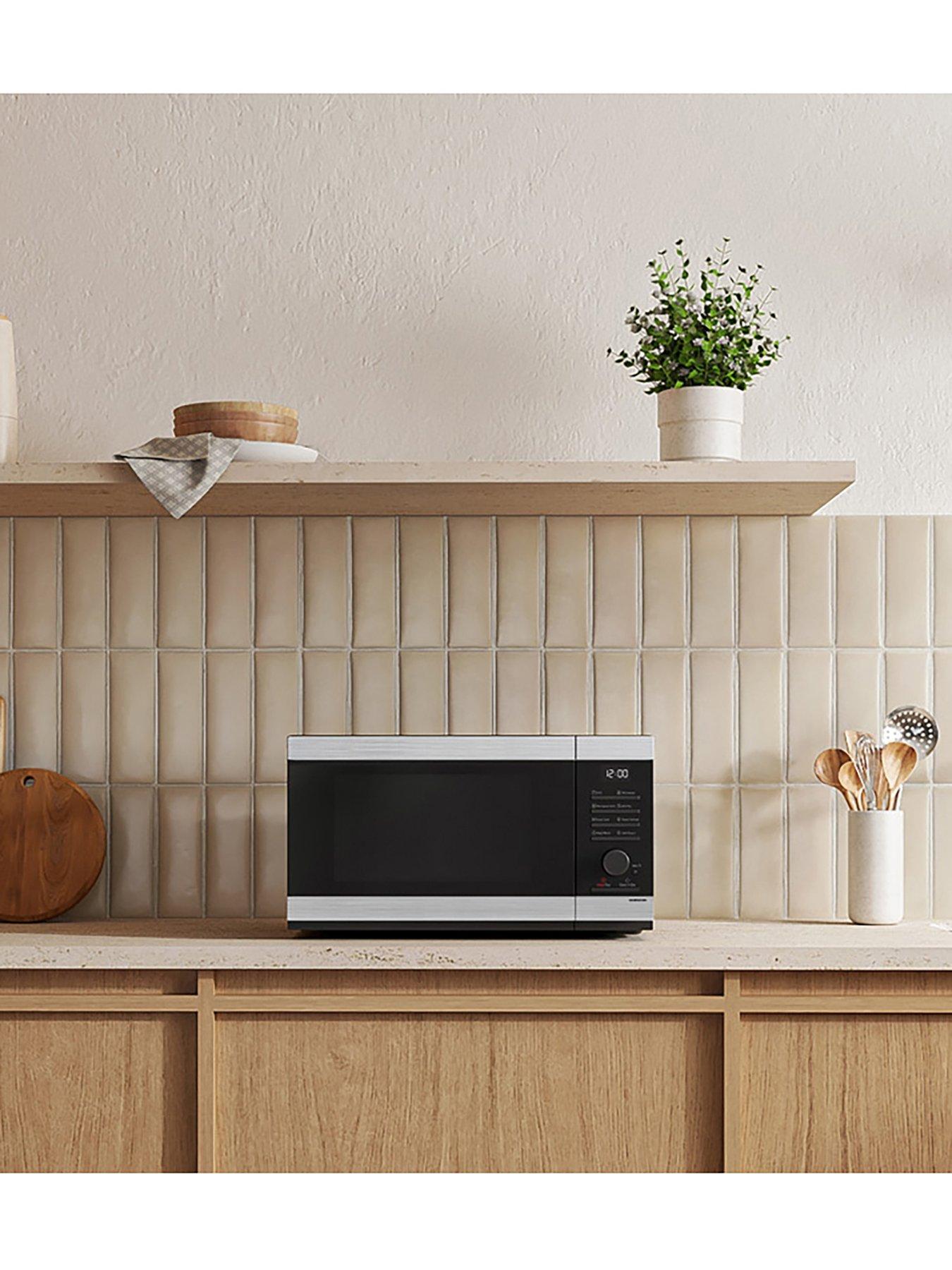  image of samsung-ms23dg4504ate3-23-litre-solo-microwave-stainless-steel