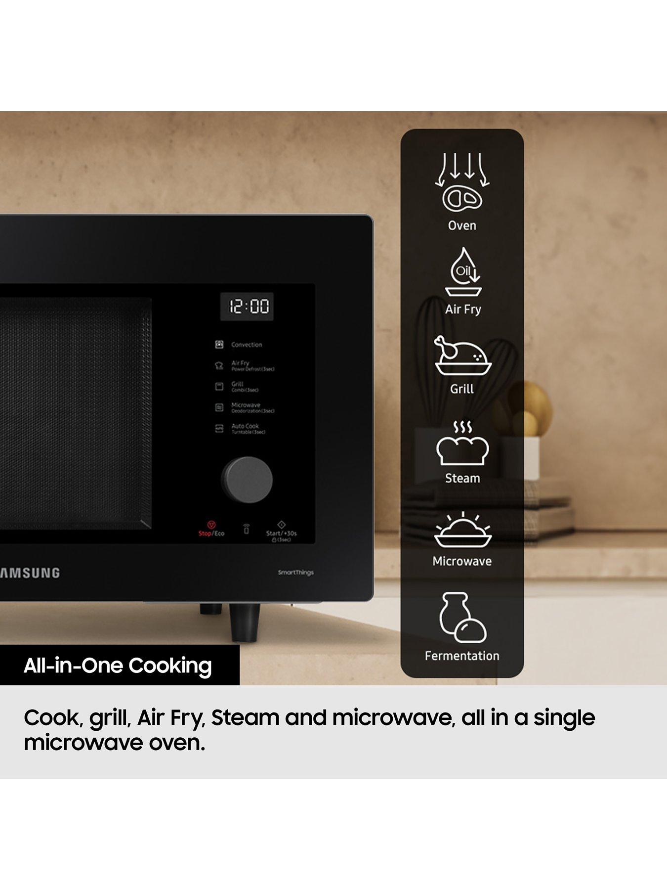 image of samsung-mc32db7746kce3-32-litre-combi-bespoke-microwave-with-air-fry-ndash-charcoal