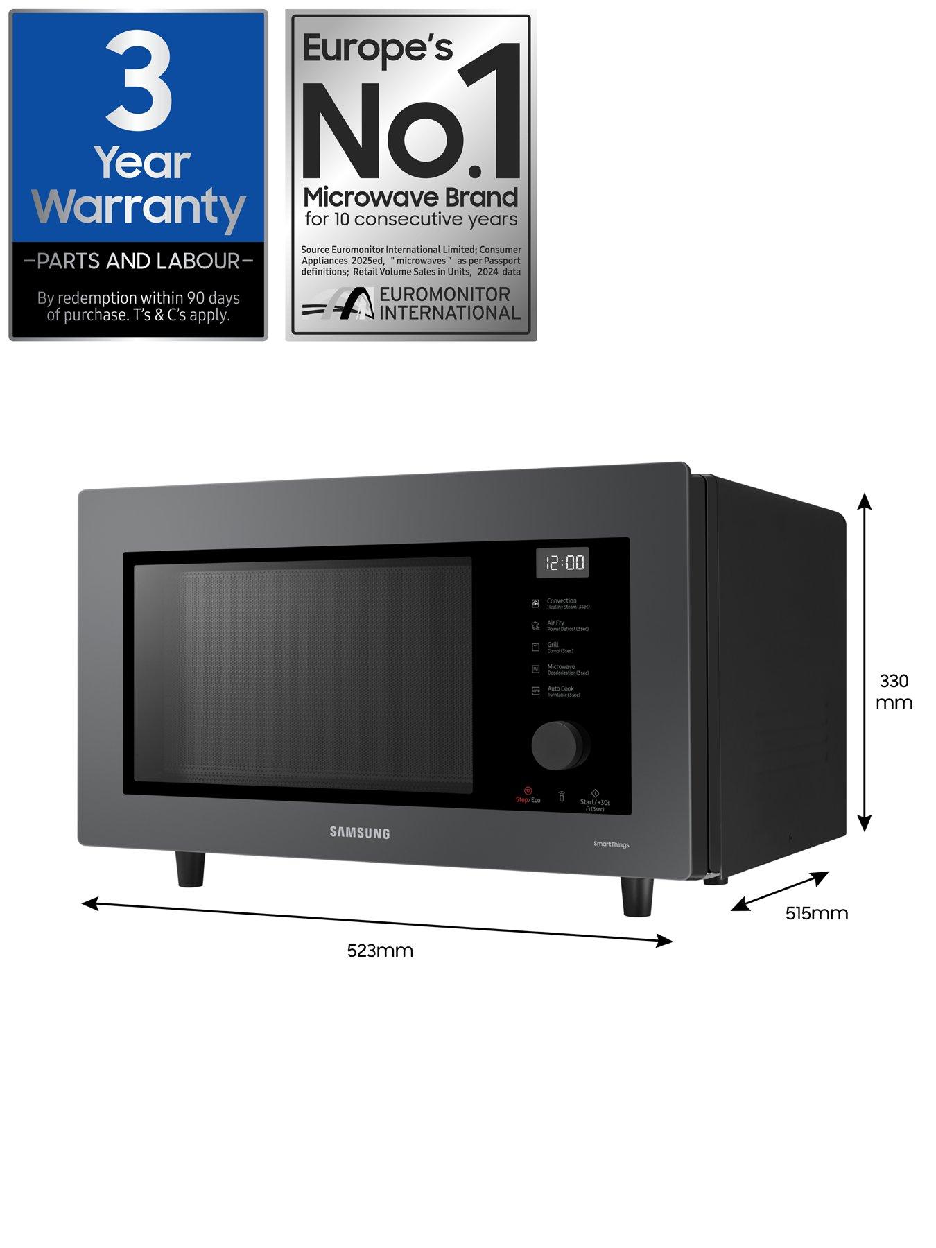 Image 7 of 7 of Samsung MC32DB7746KCE3 32-Litre Combi Bespoke Microwave with Air Fry &ndash; Charcoal
