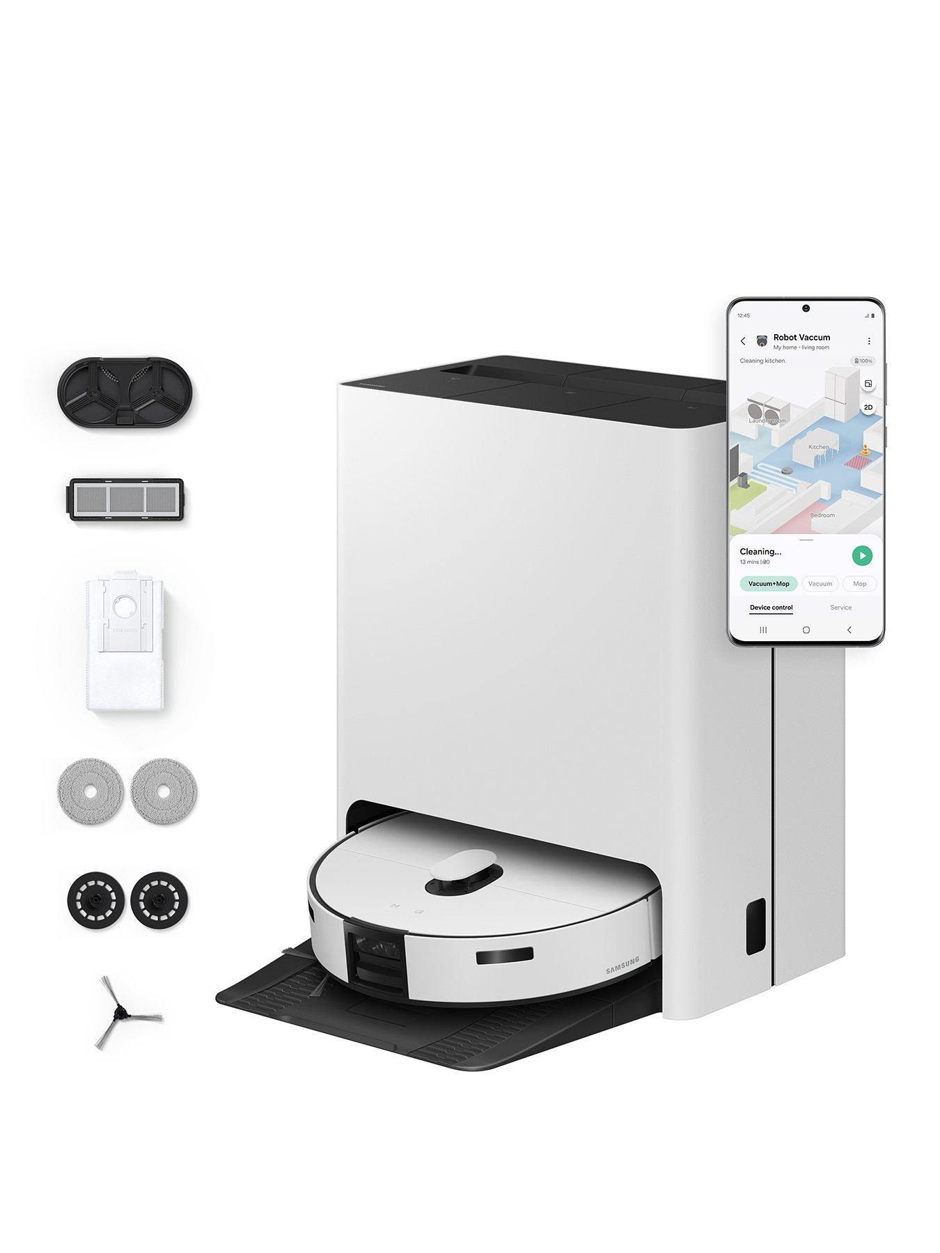 Samsung Bespoke Jet Bot Combo AI+ 3-in-1 Cleaning VR7MD97714G/EURobot Vacuum Cleaner - Satin Grey