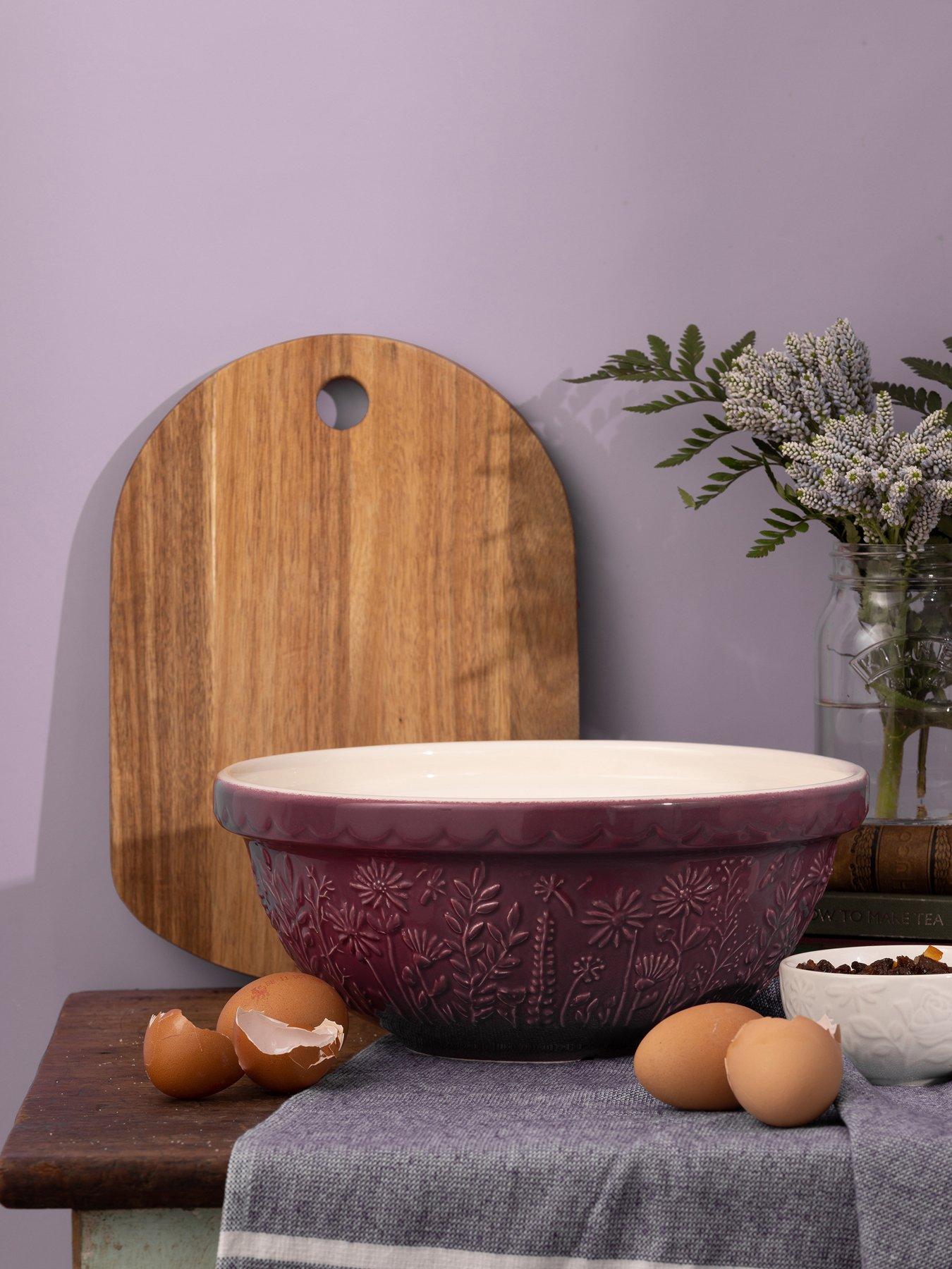 Image 1 of 5 of Mason Cash In The Meadow Daisy 26 cm Purple Mixing Bowl