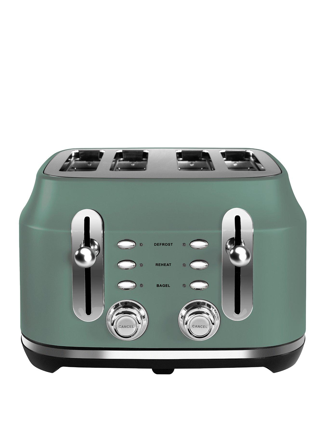 Rangemaster Classic 4-Slice Toaster - Mineral Green