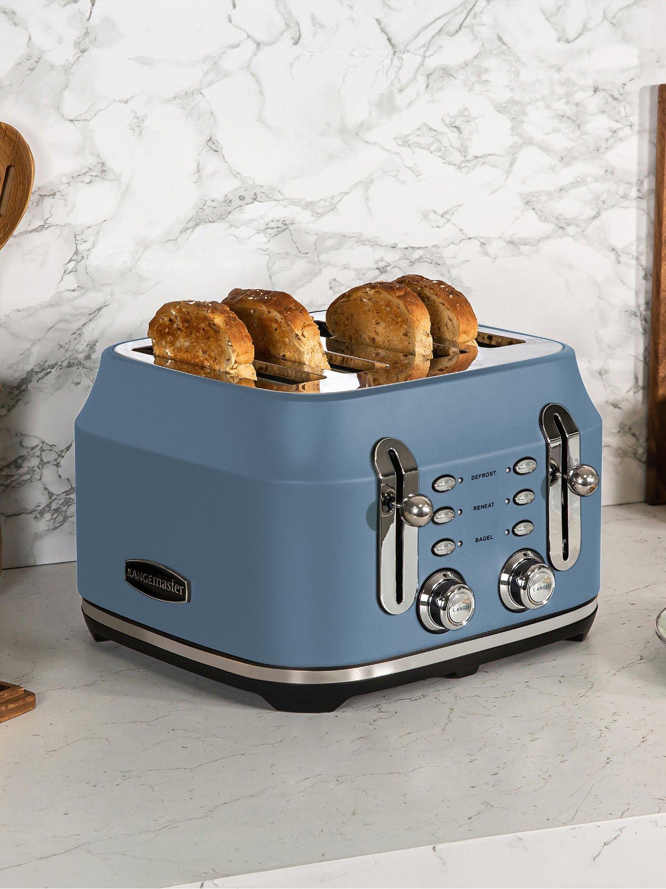 Rangemaster Classic 4-Slice Toaster Stone Blue Littlewoods