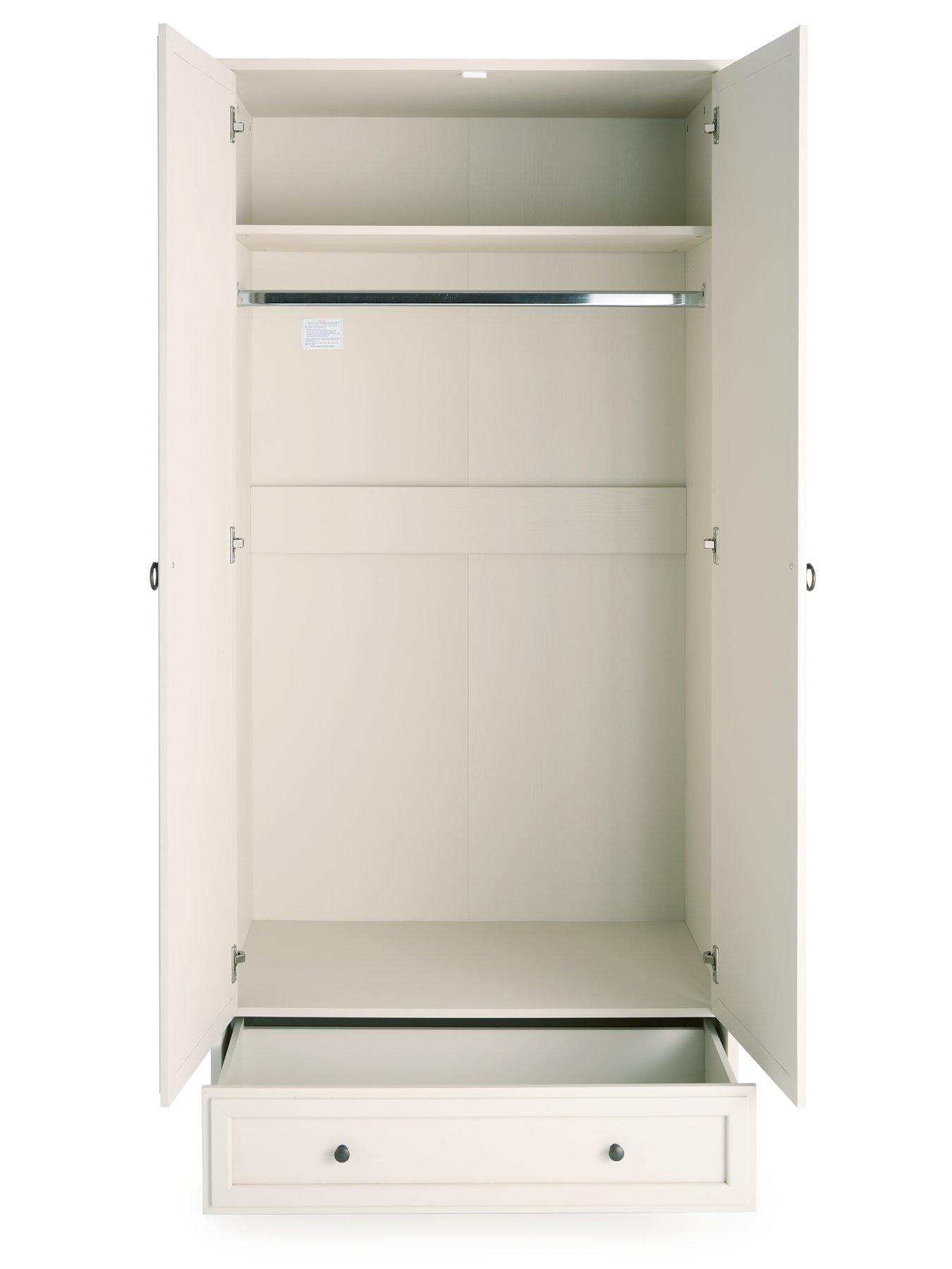  image of very-home-cabot-2-door-1-drawer-wardrobe