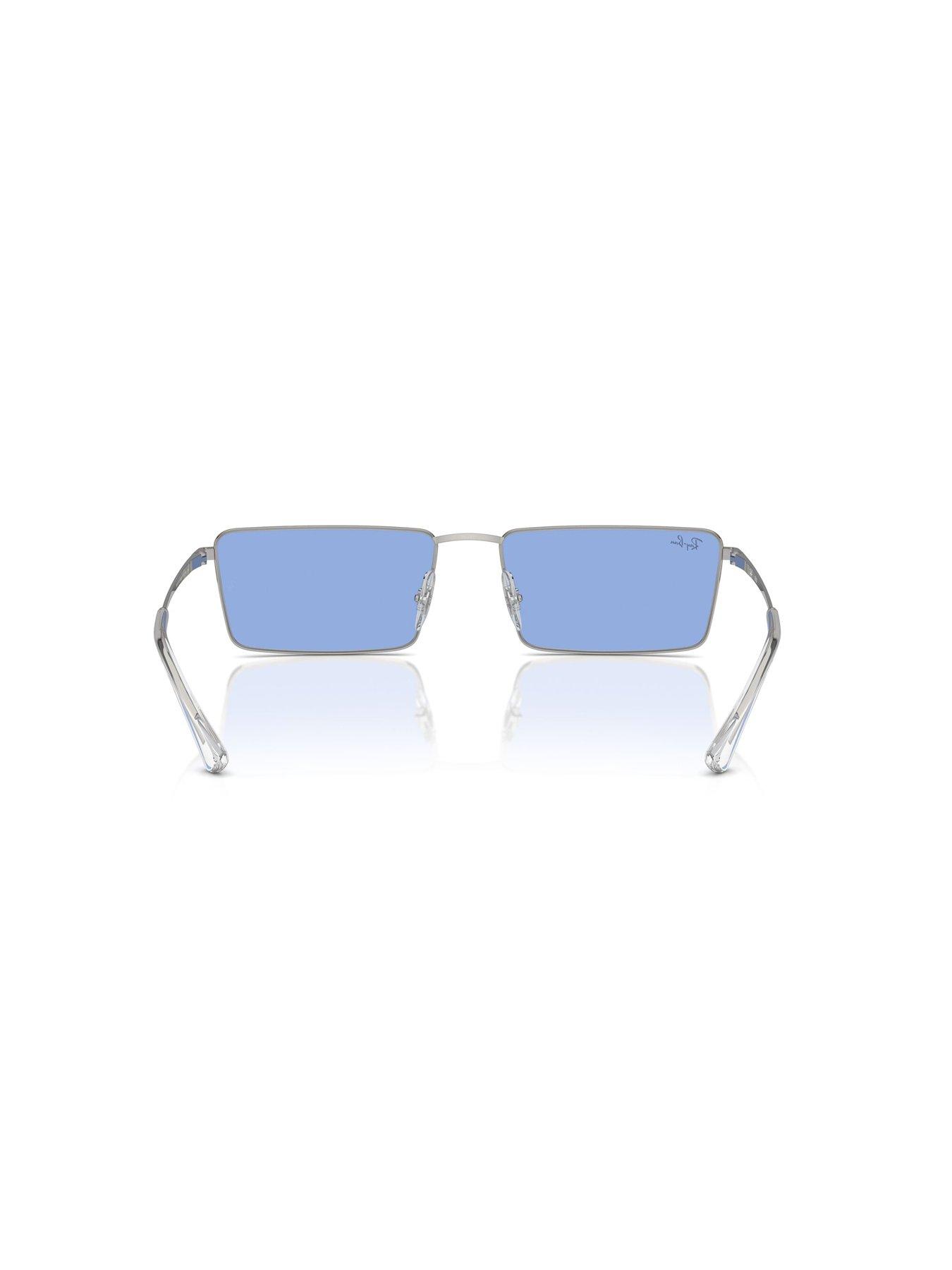 Image 4 of 4 of Ray-Ban 0Rb3741 Emy Bio-Based Rectangle Sunglasses - Silver