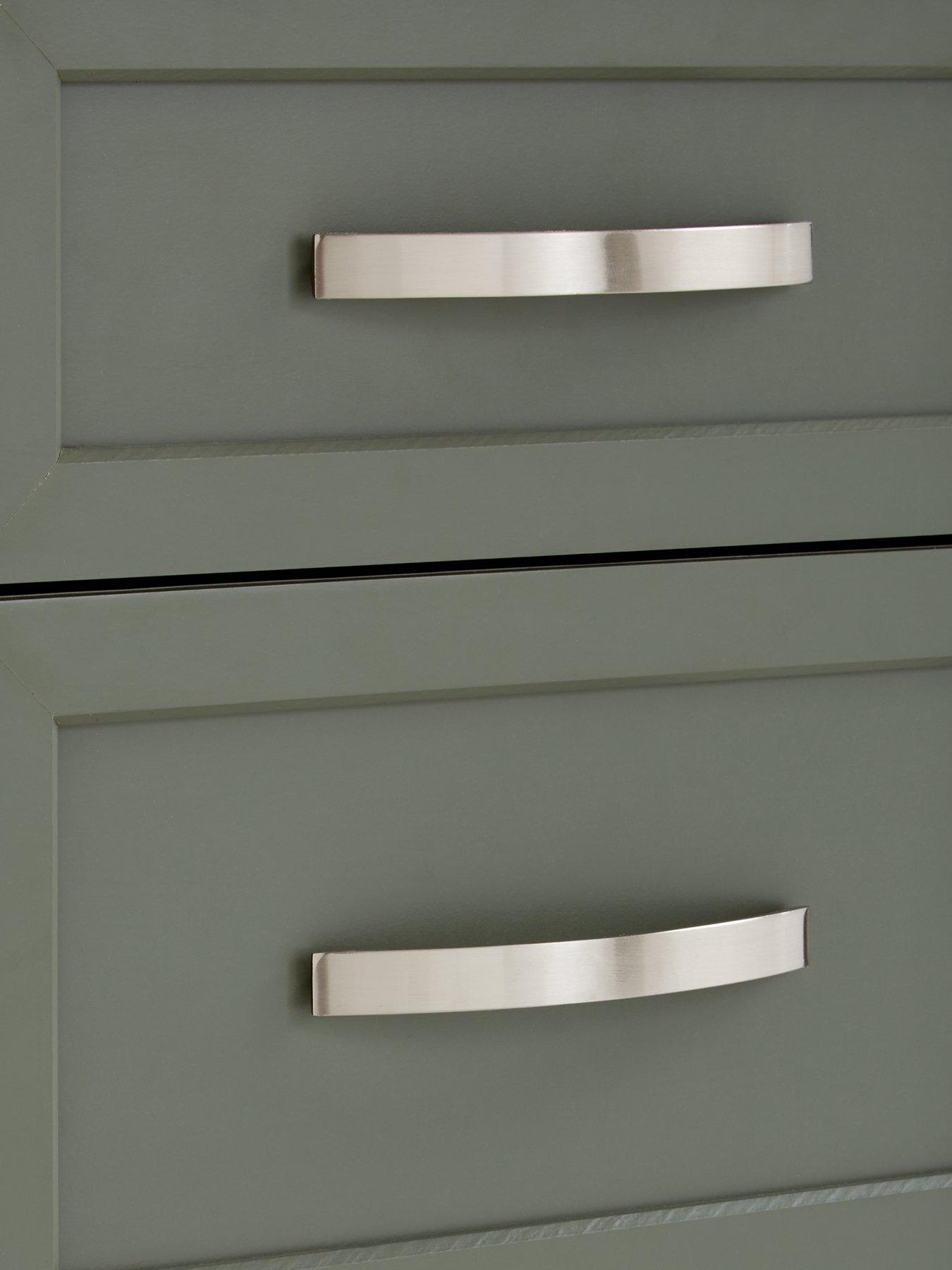 Image 5 of 7 of The Very Collection Camberley 3 Drawer Graduated Bedside Chest - Green