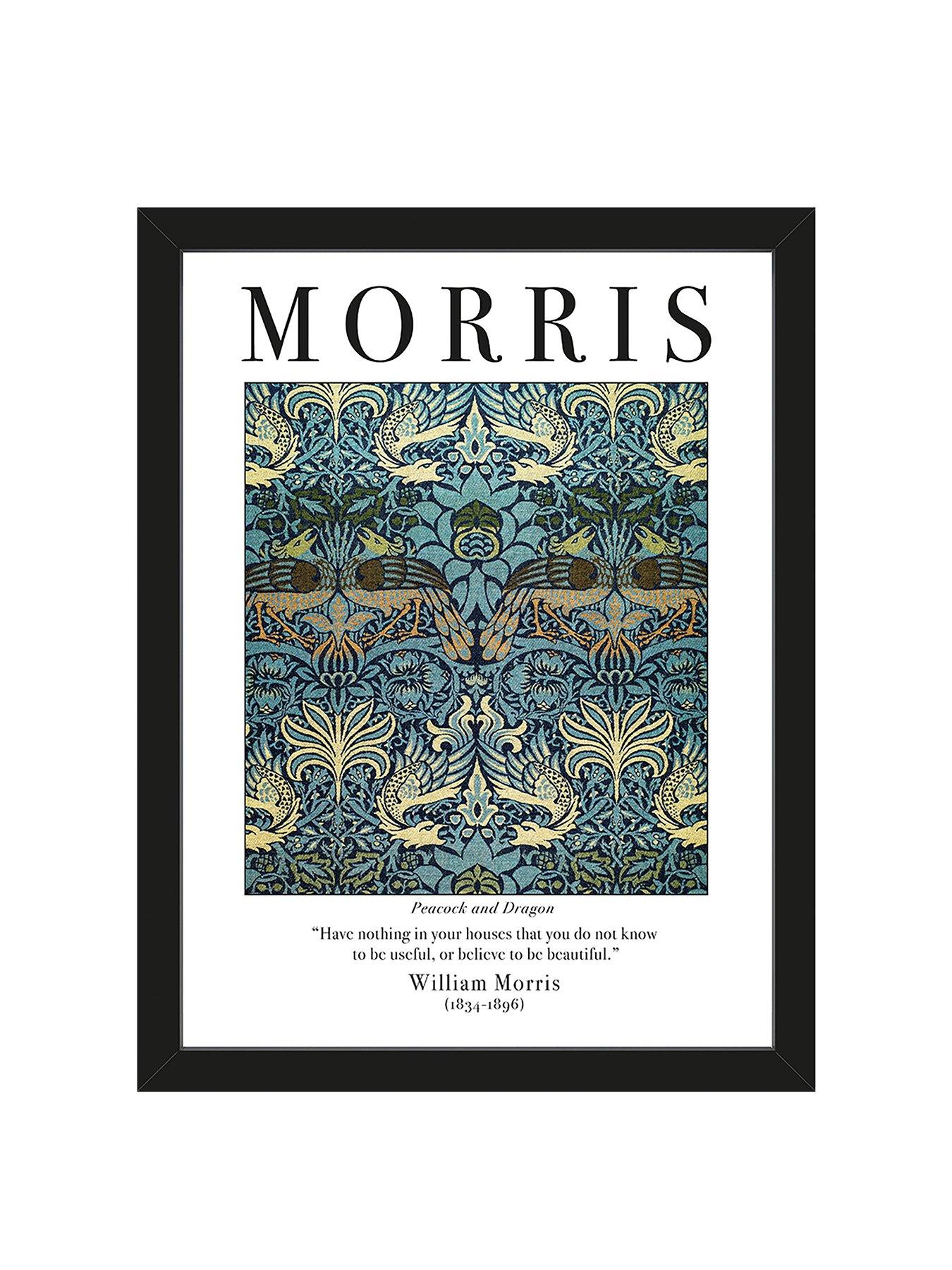 The Art Group Peacock and Dragon by William Morris Framed Art Print