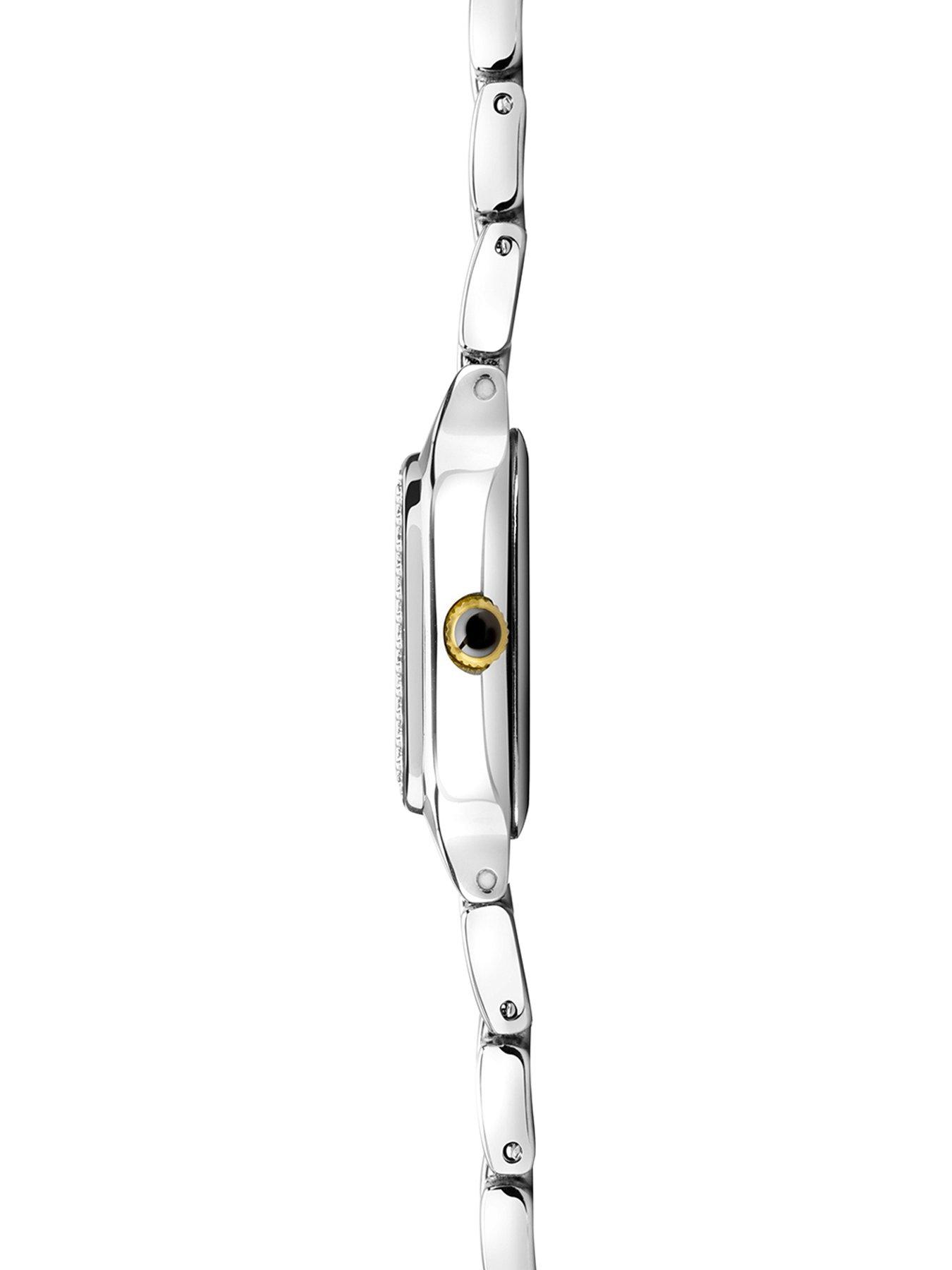  image of sekonda-womens-monica-two-tone-alloy-bracelet-with-white-dial-analogue-watch