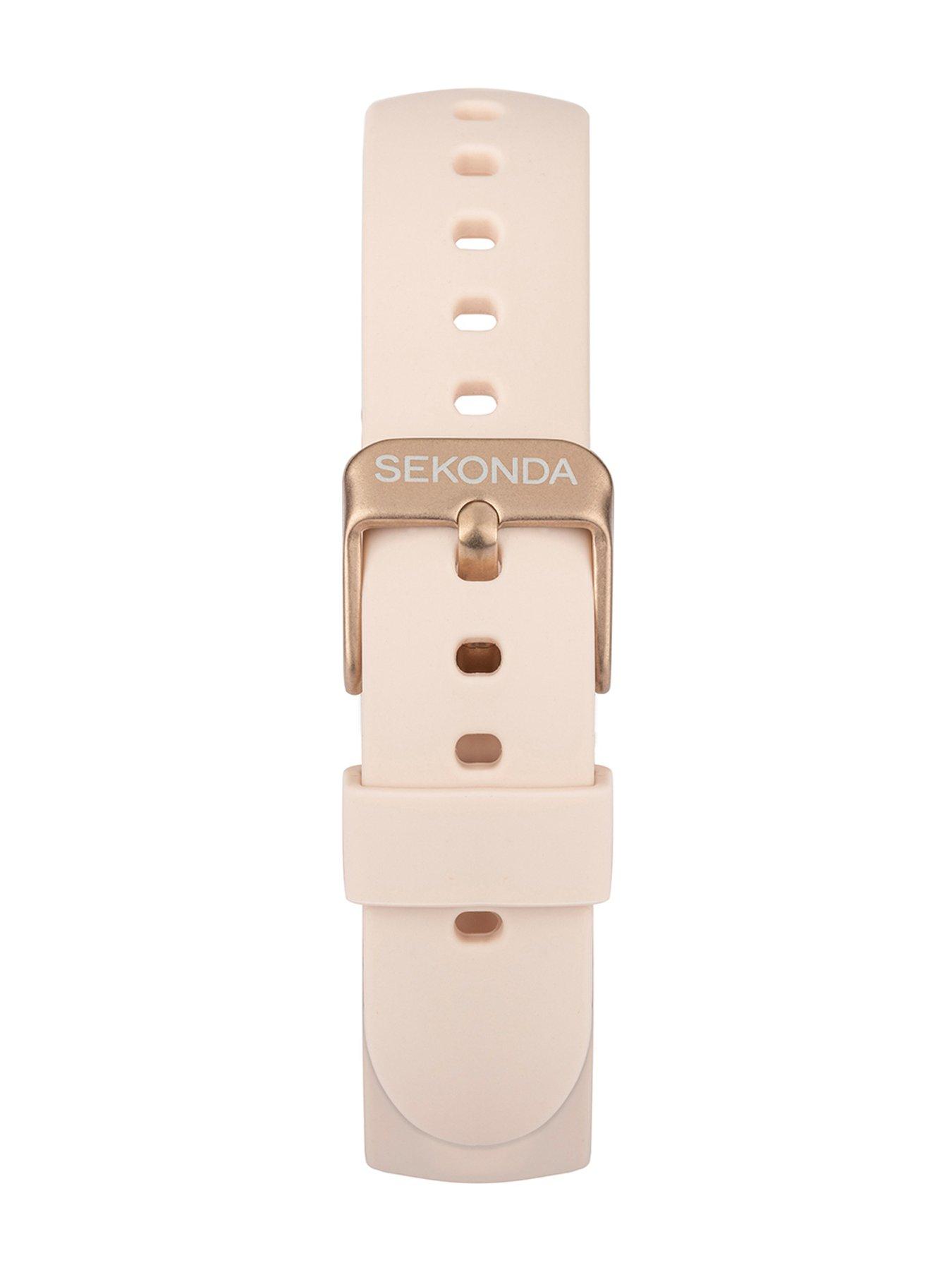  image of sekonda-unisex-track-pink-silicone-strap-smartwatch