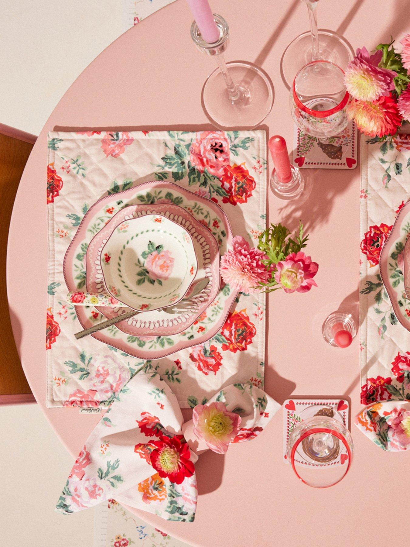 Cath Kidston Archive Rose 12-Piece Dinner Set