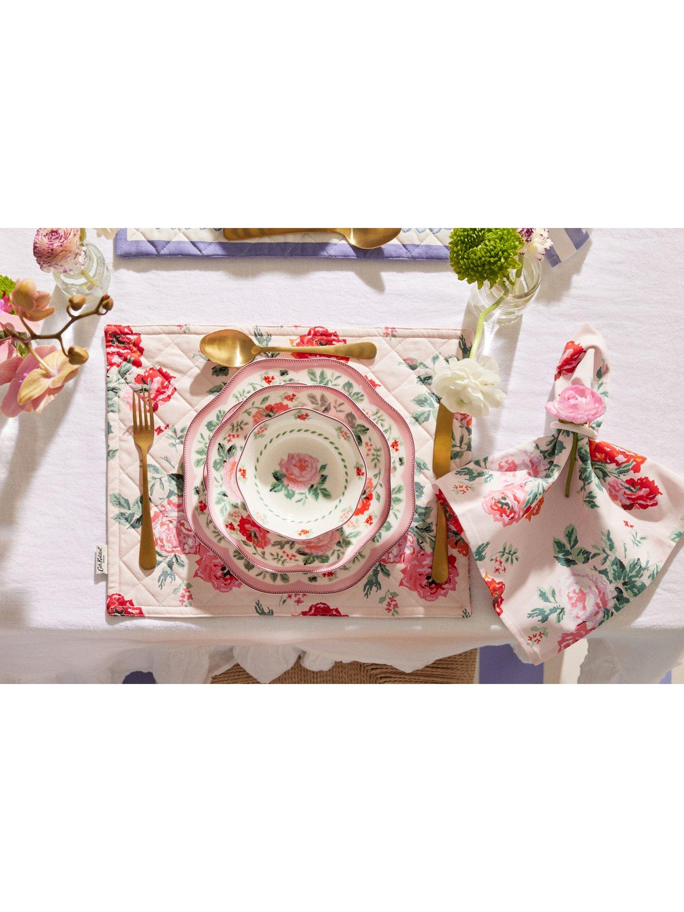 Cath Kidston Archive Rose 12-Piece Dinner Set | Littlewoods