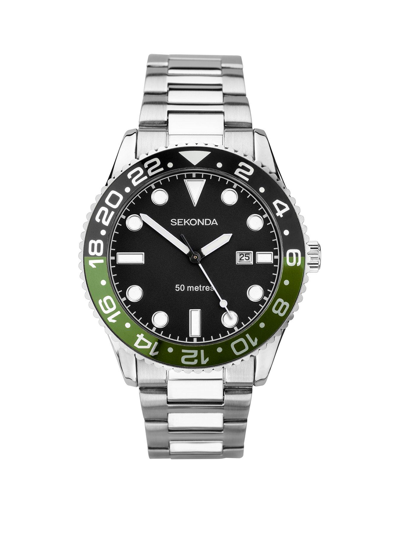  image of sekonda-ocean-silver-stainless-steel-braceletnbspanalogue-watch