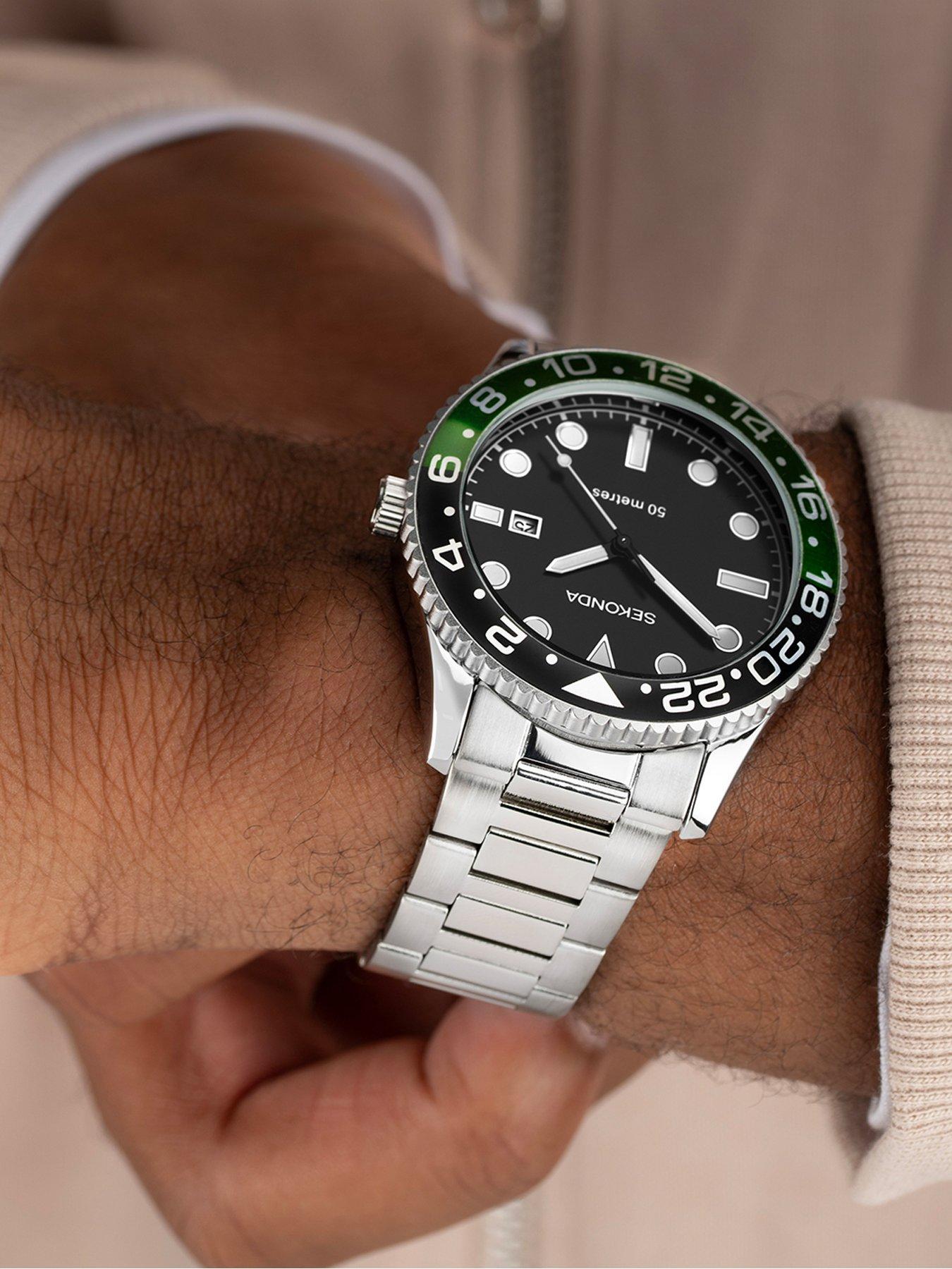  image of sekonda-ocean-silver-stainless-steel-braceletnbspanalogue-watch