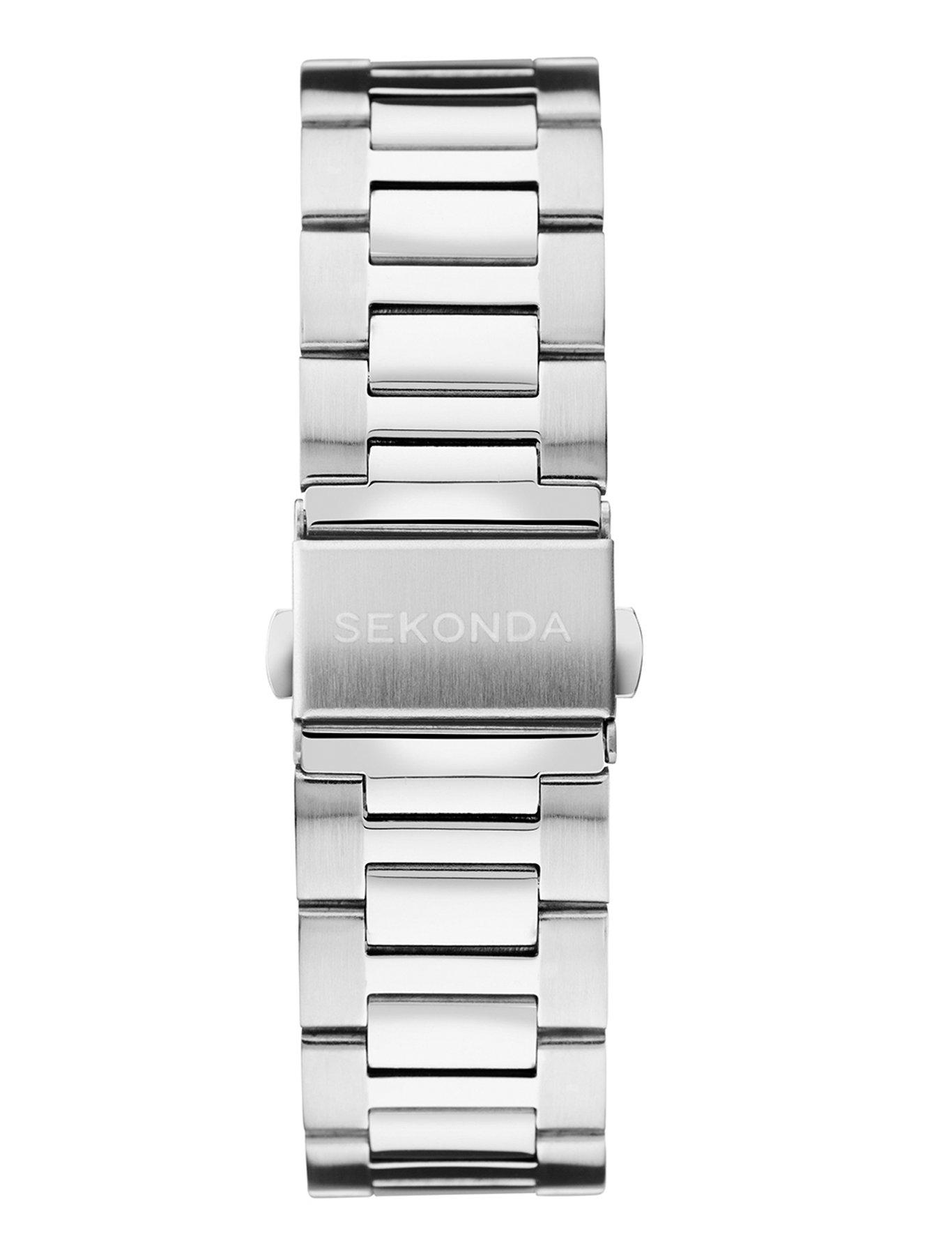  image of sekonda-ocean-silver-stainless-steel-braceletnbspanalogue-watch