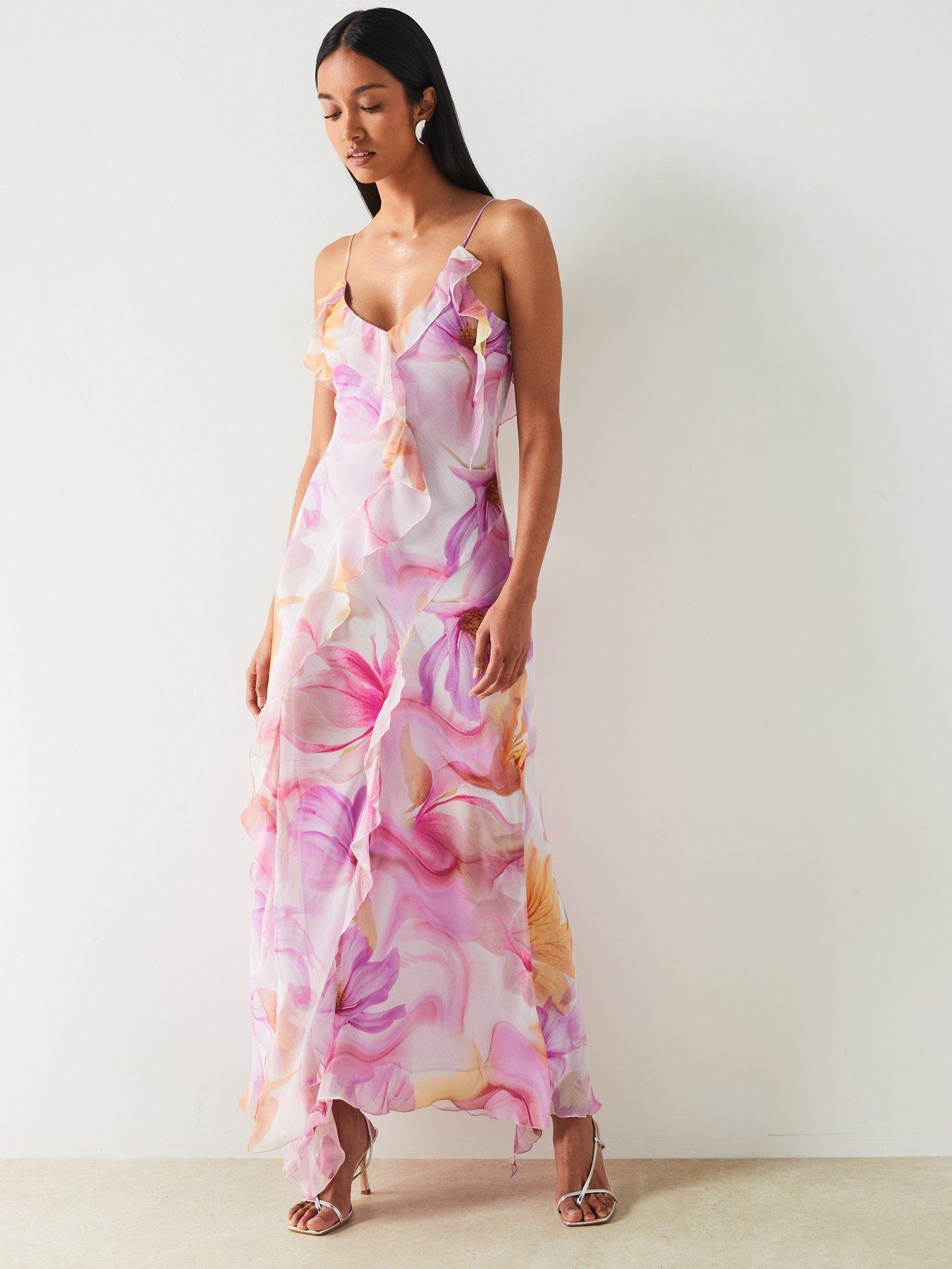 Mango Floral Print Sleeveless Maxi Dress littlewoods